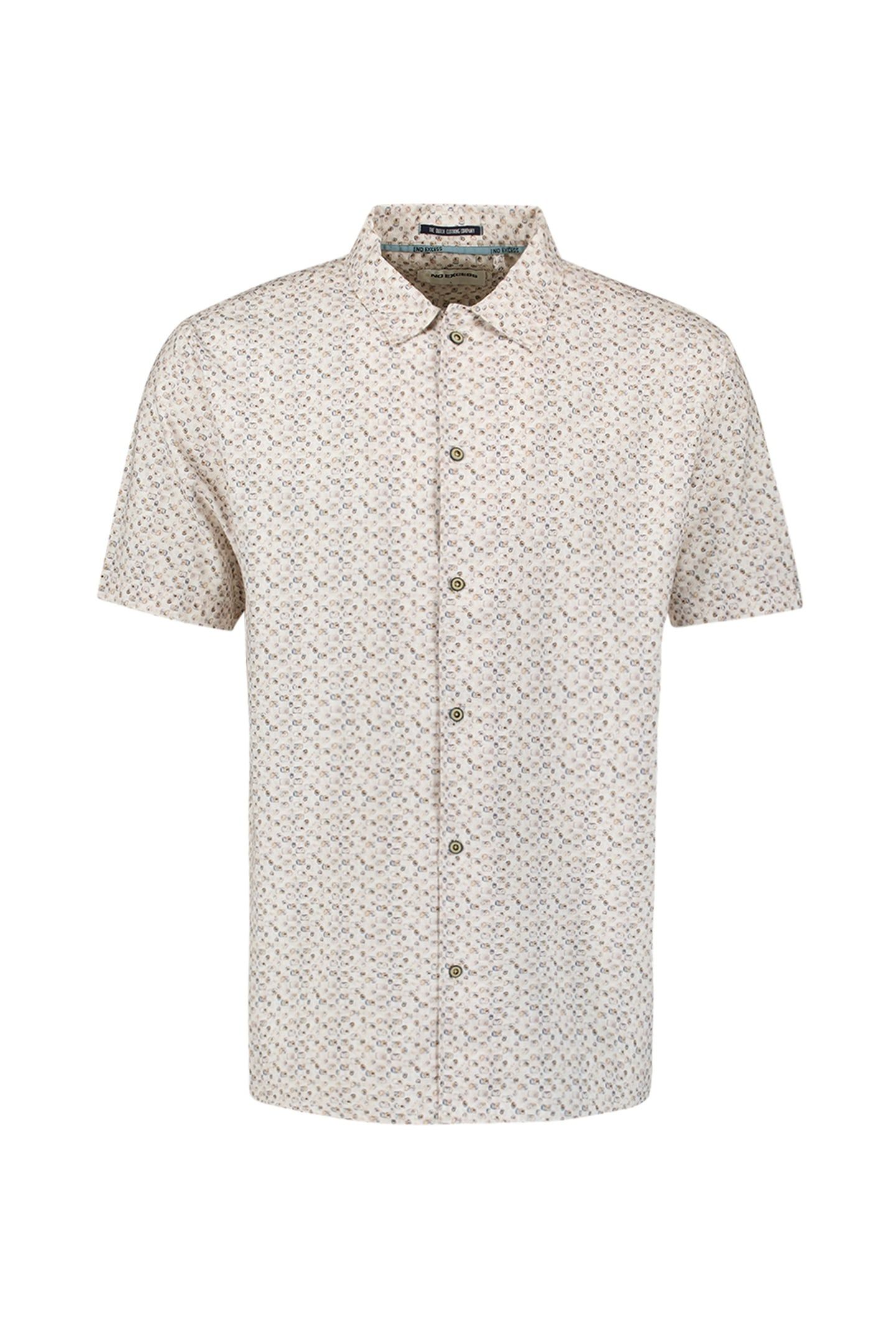 SHIRT SHORT SLEEVE ALLOVER PRINTED OFFWHITE 1