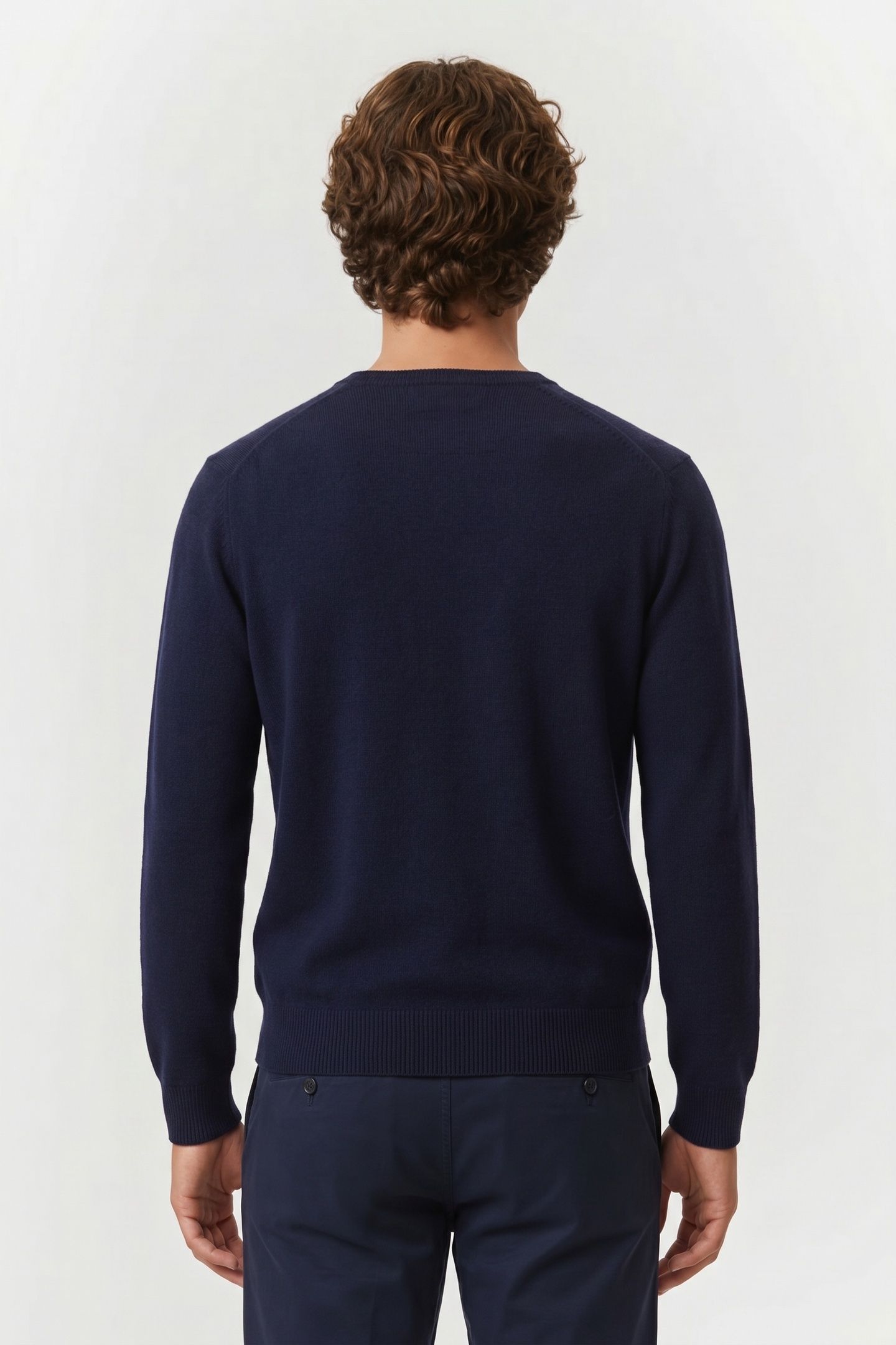 WOOL CREWNECK NAVY 2