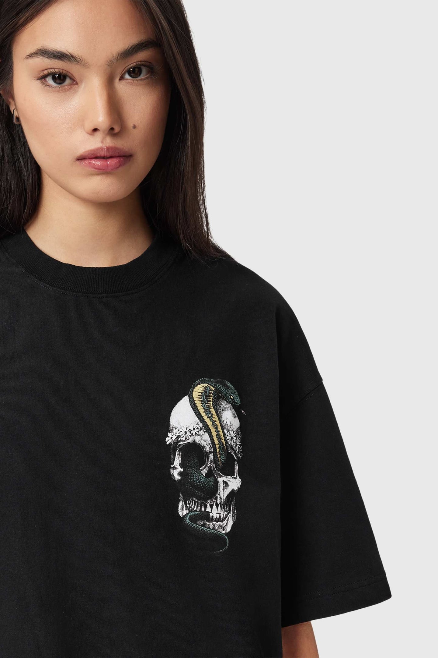 SNAKEHEAD ETTA TEE WASHED BLACK 1