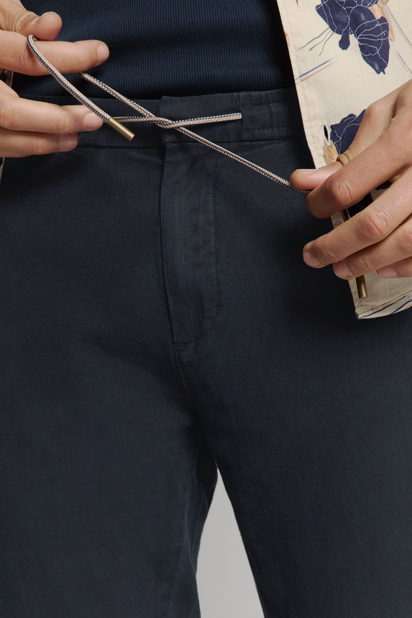 PANTS WITH LINEN GARMENT DYED NIGHT 8