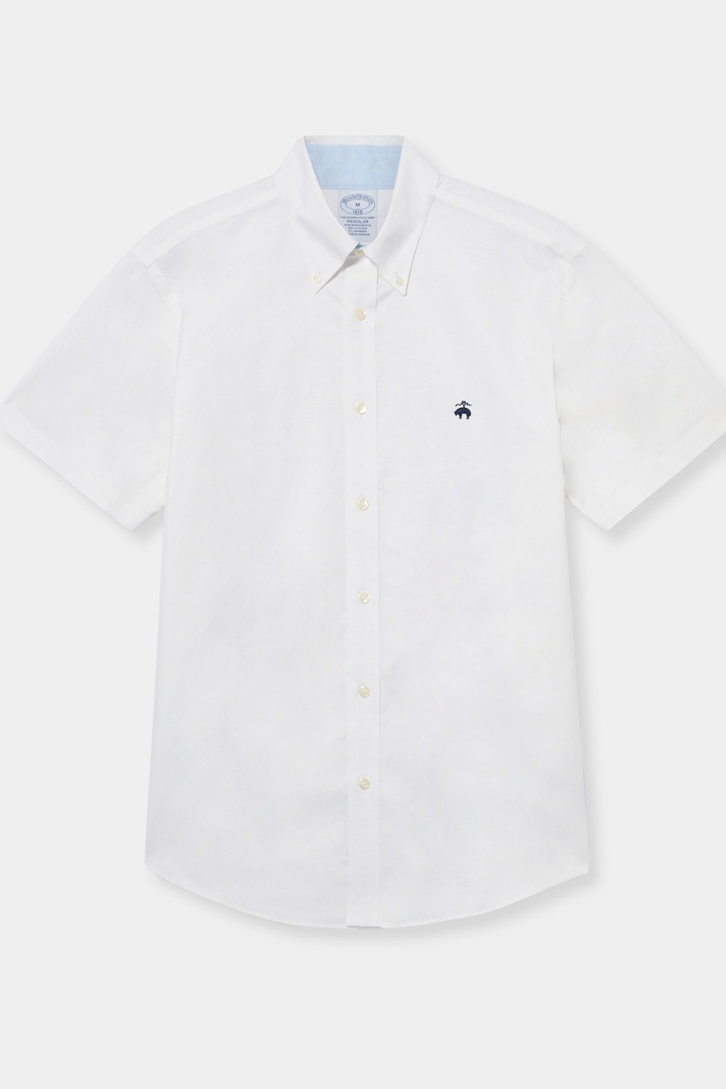NON-IRON OXFORD STRETCH SOLIDS REGULAR SHIRT WHITE 3