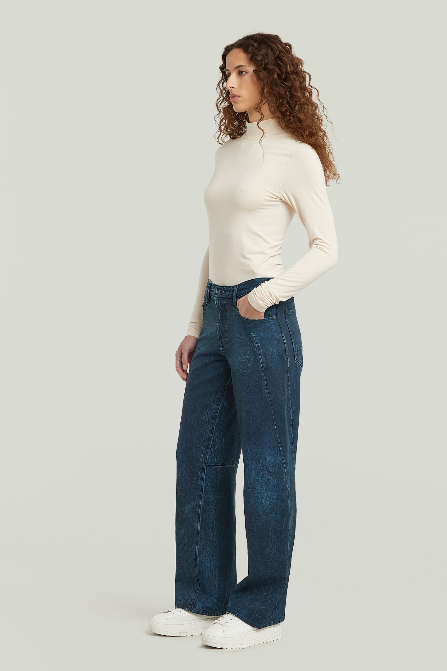 CONTOR 3D LOOSE JEANS BLUE 4
