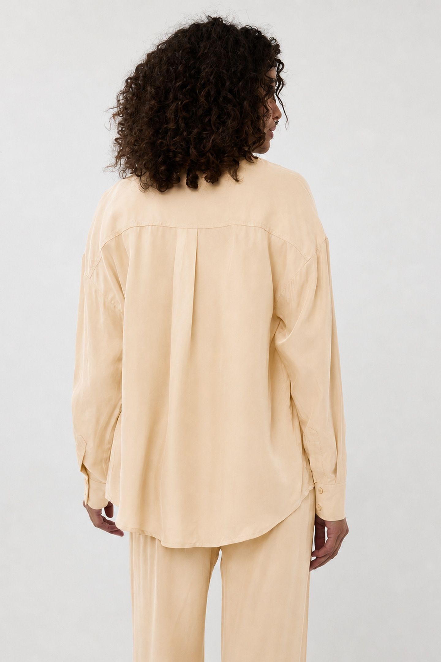 BLOUSE OVERSIZED CUPRO SAND 2