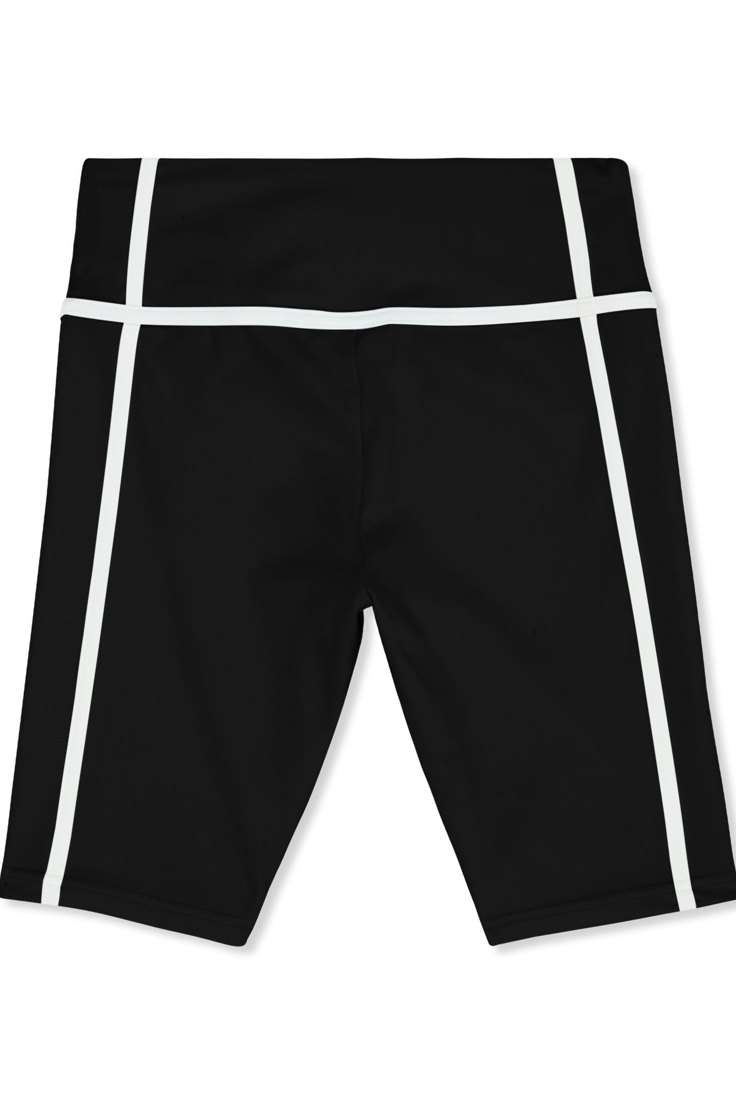 CONFINI SLIM CONTRAST TAPE SHORTS BLACK 5