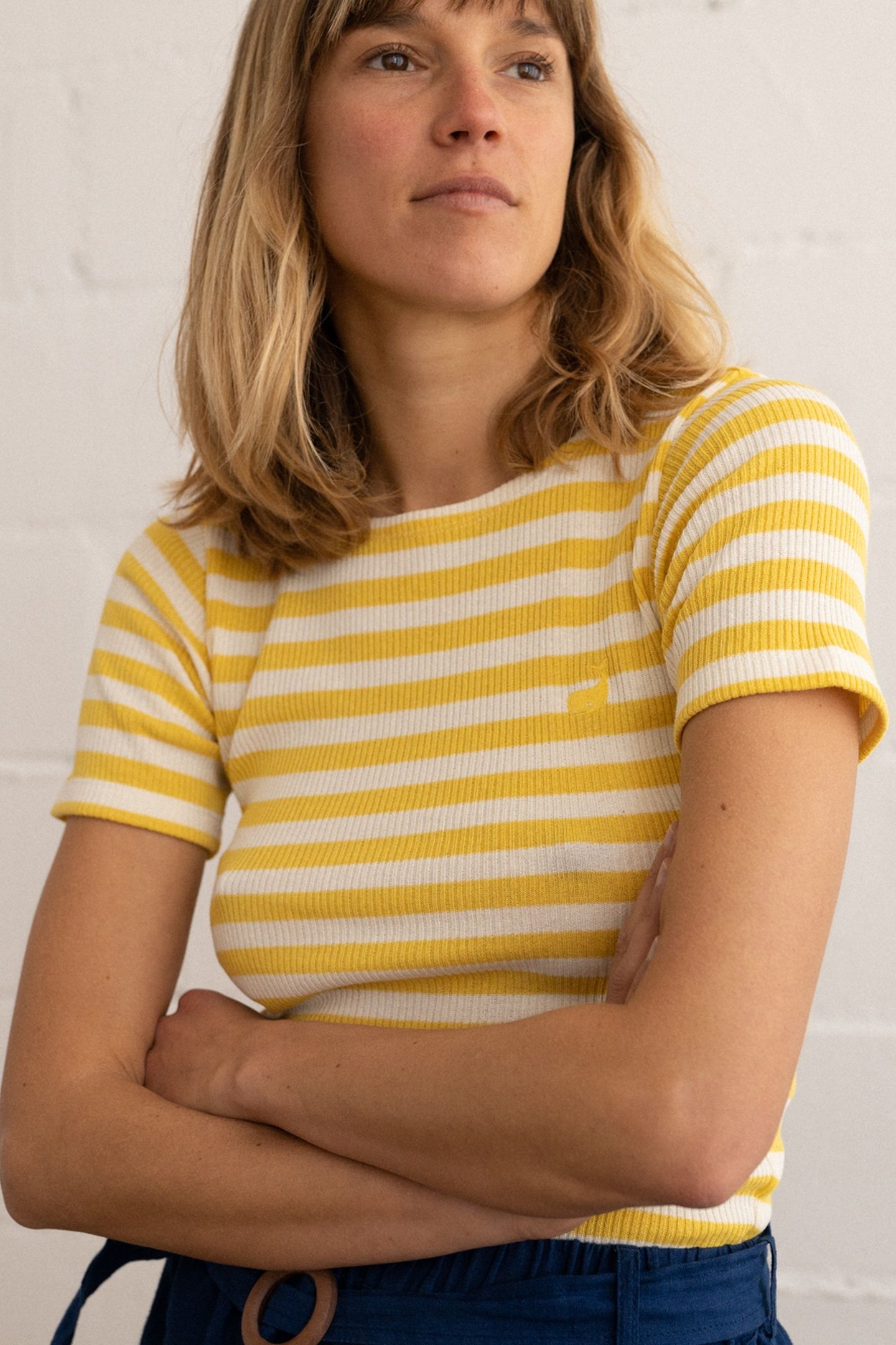 GORGO T-SHIRT YELLOW STRIPES 4