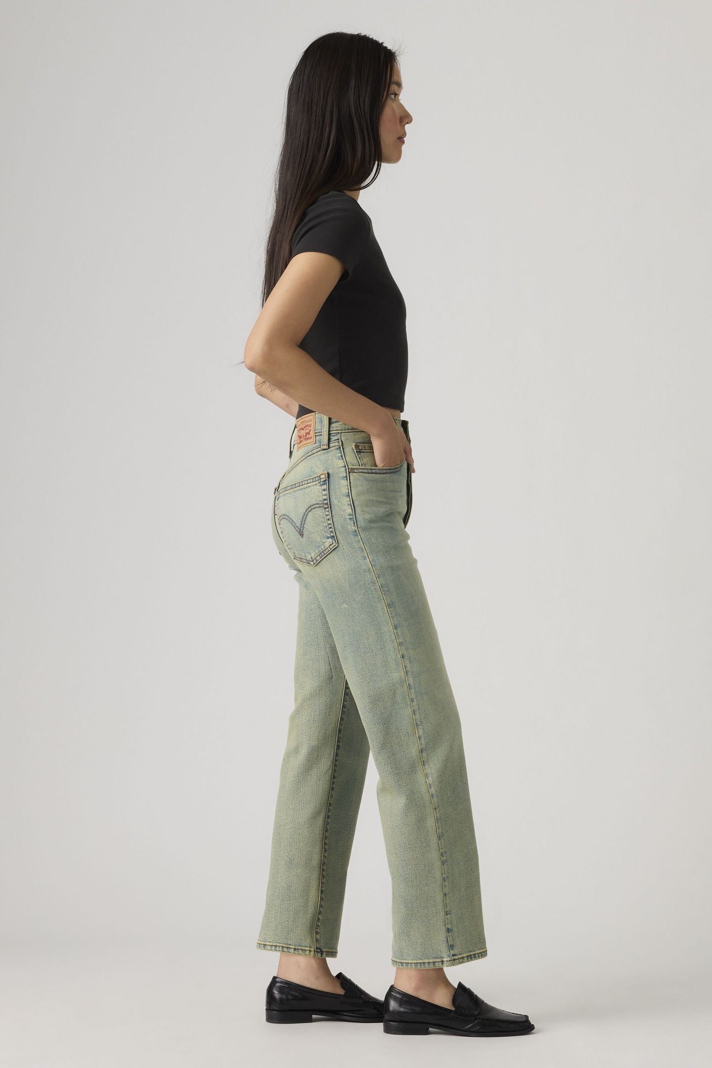 RIBCAGE STRAIGHT ANKLE JEANS 4