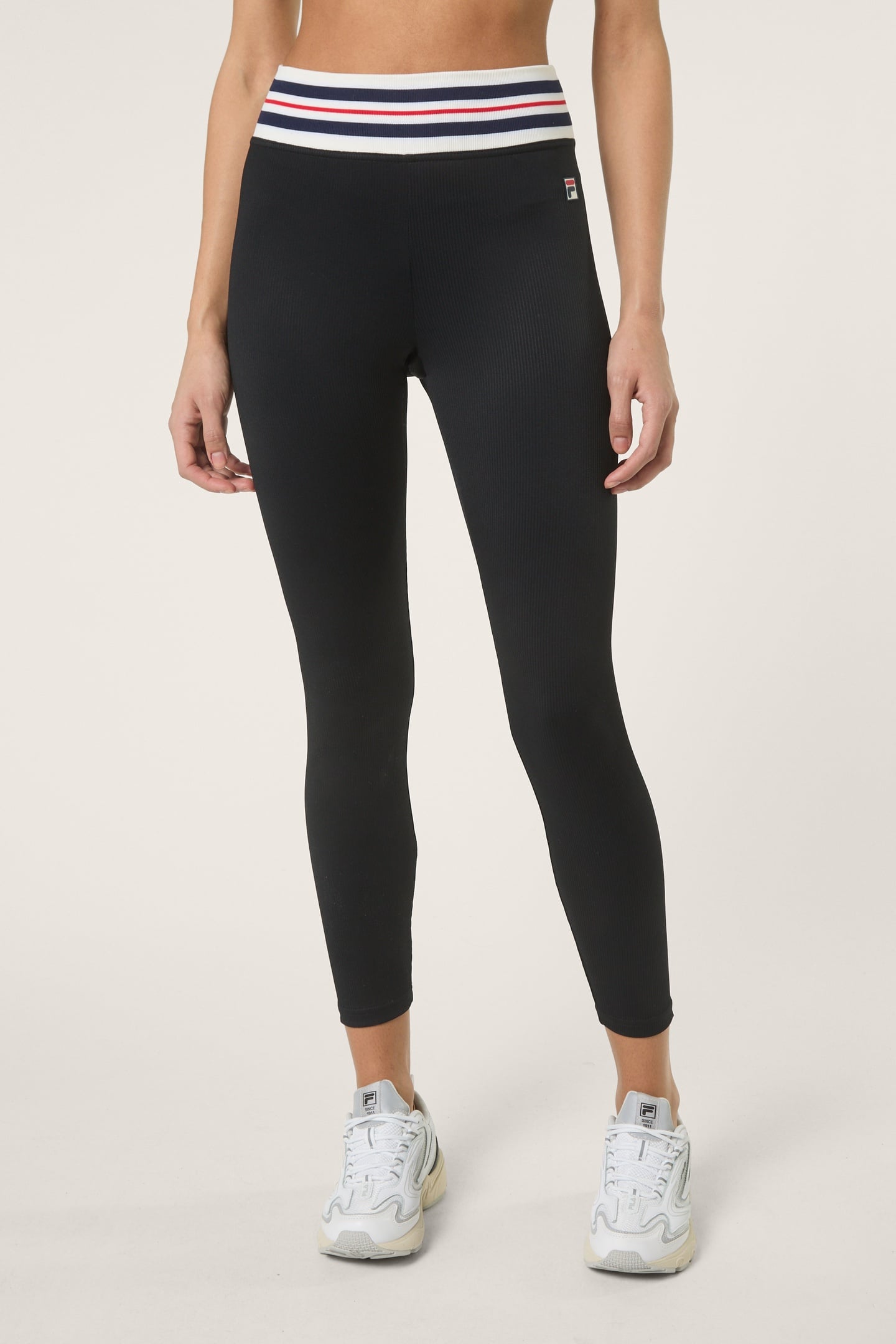 BIENTINA HERITAGE TAPE ACTIVE LEGGINGS BLACK 1