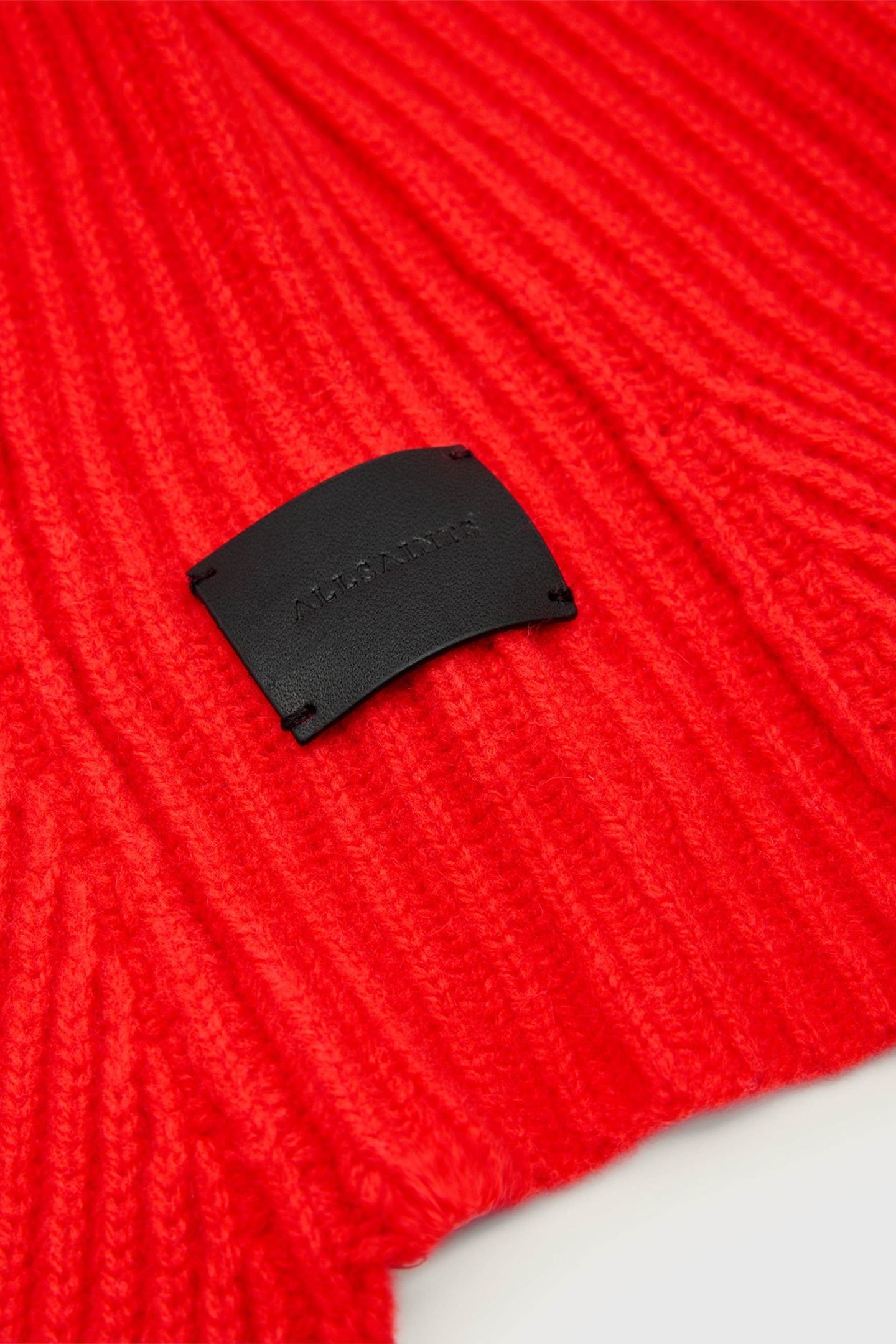 WREN HOODED SCARF CRIMSON RED 4