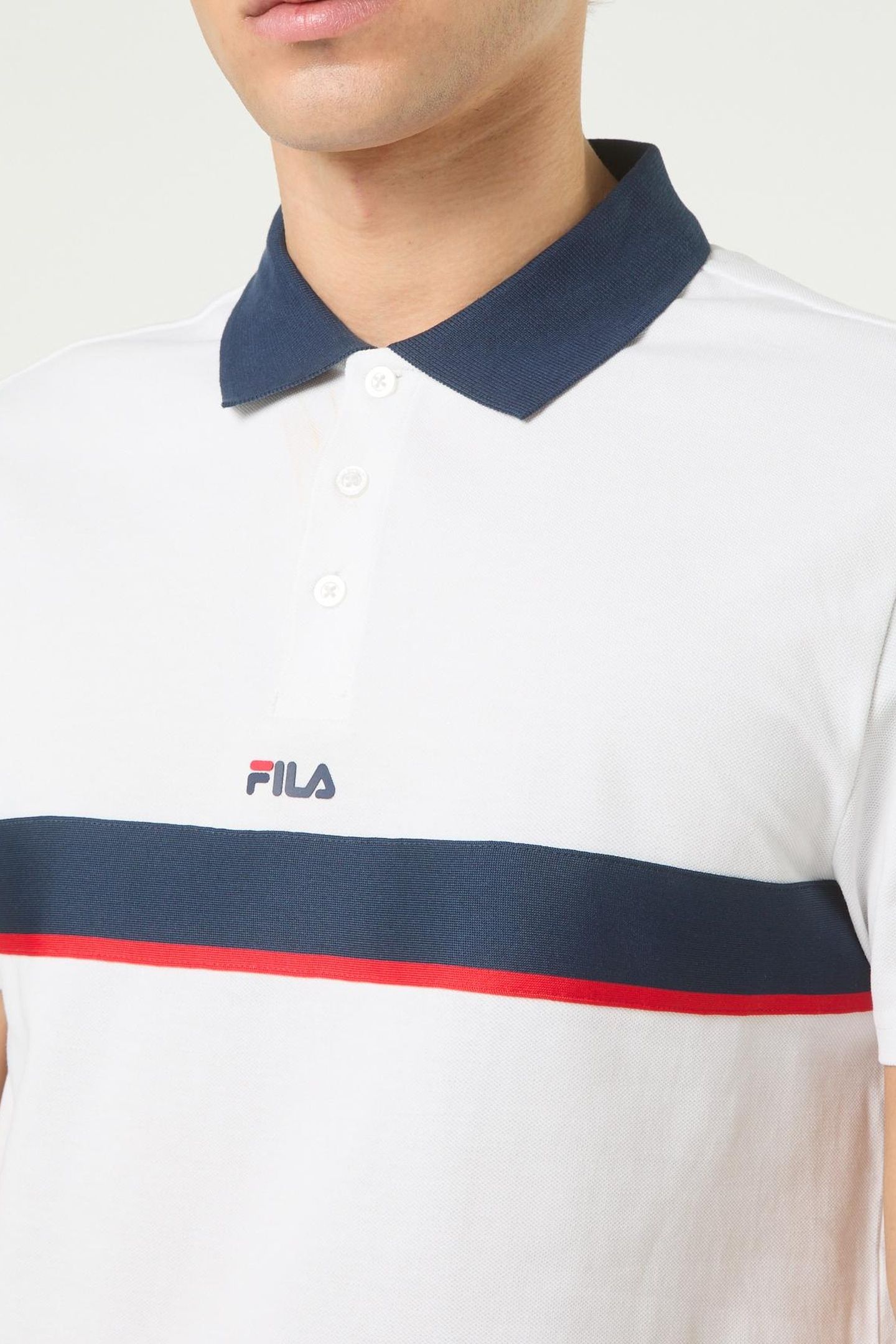 SAGANO RELAXED TAPED POLO SHIRT BRIGHT WHITE 4