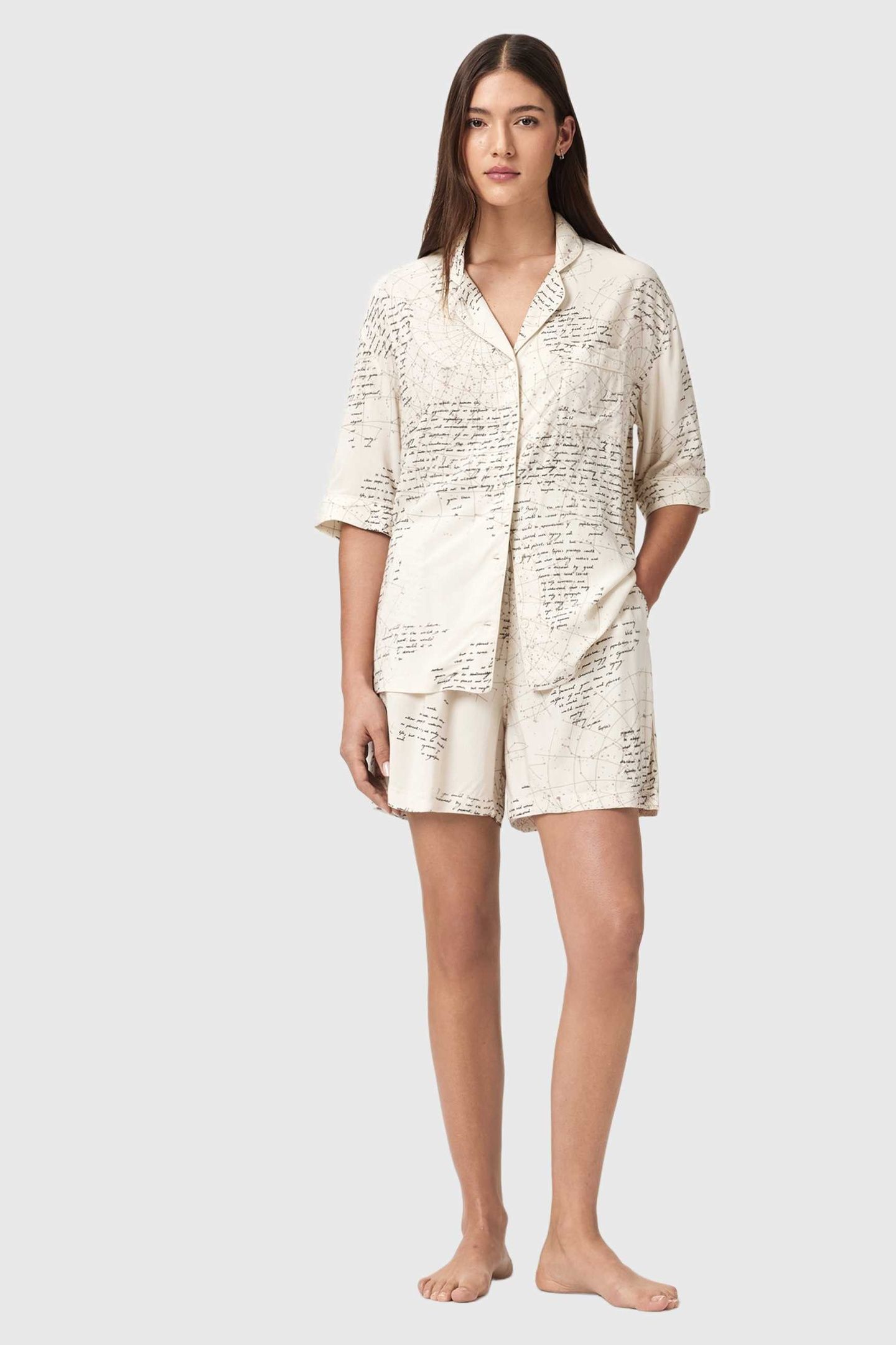 CLEM PJ SET SCRIPT OFF WHITE 3