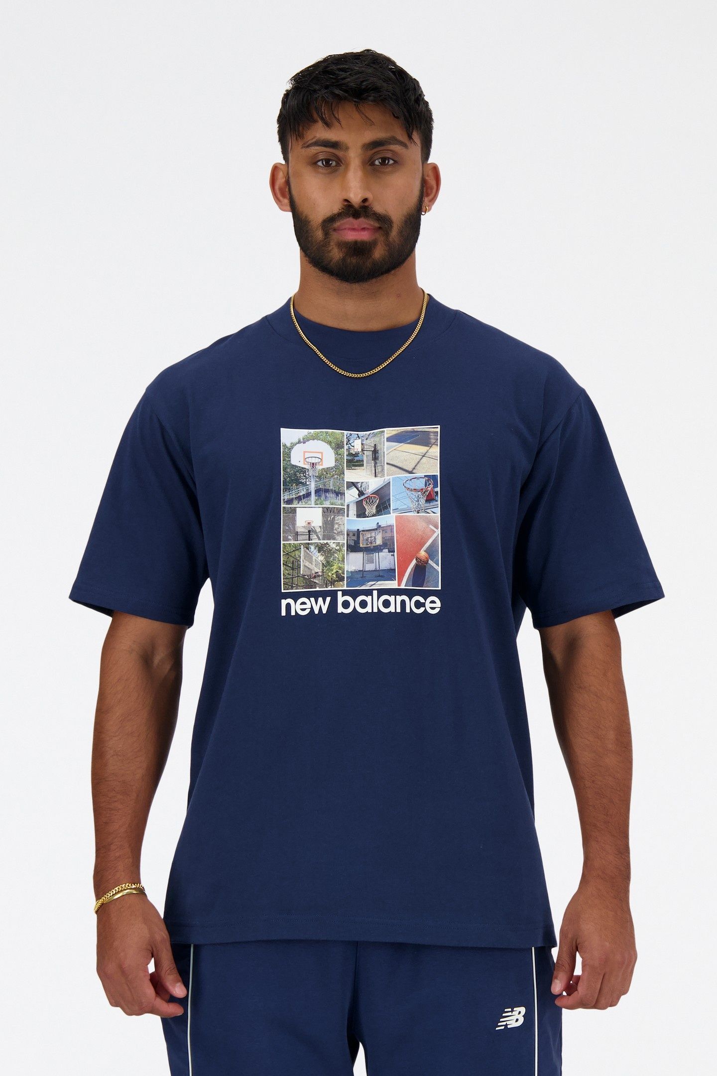 HOOPS GRAPHIC T-SHIRT NBNAVY 1