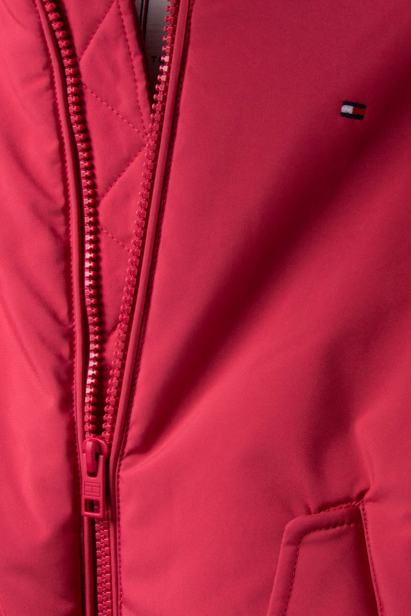 GIRLS PADDED BOMBER VINTAGE CERISE 4