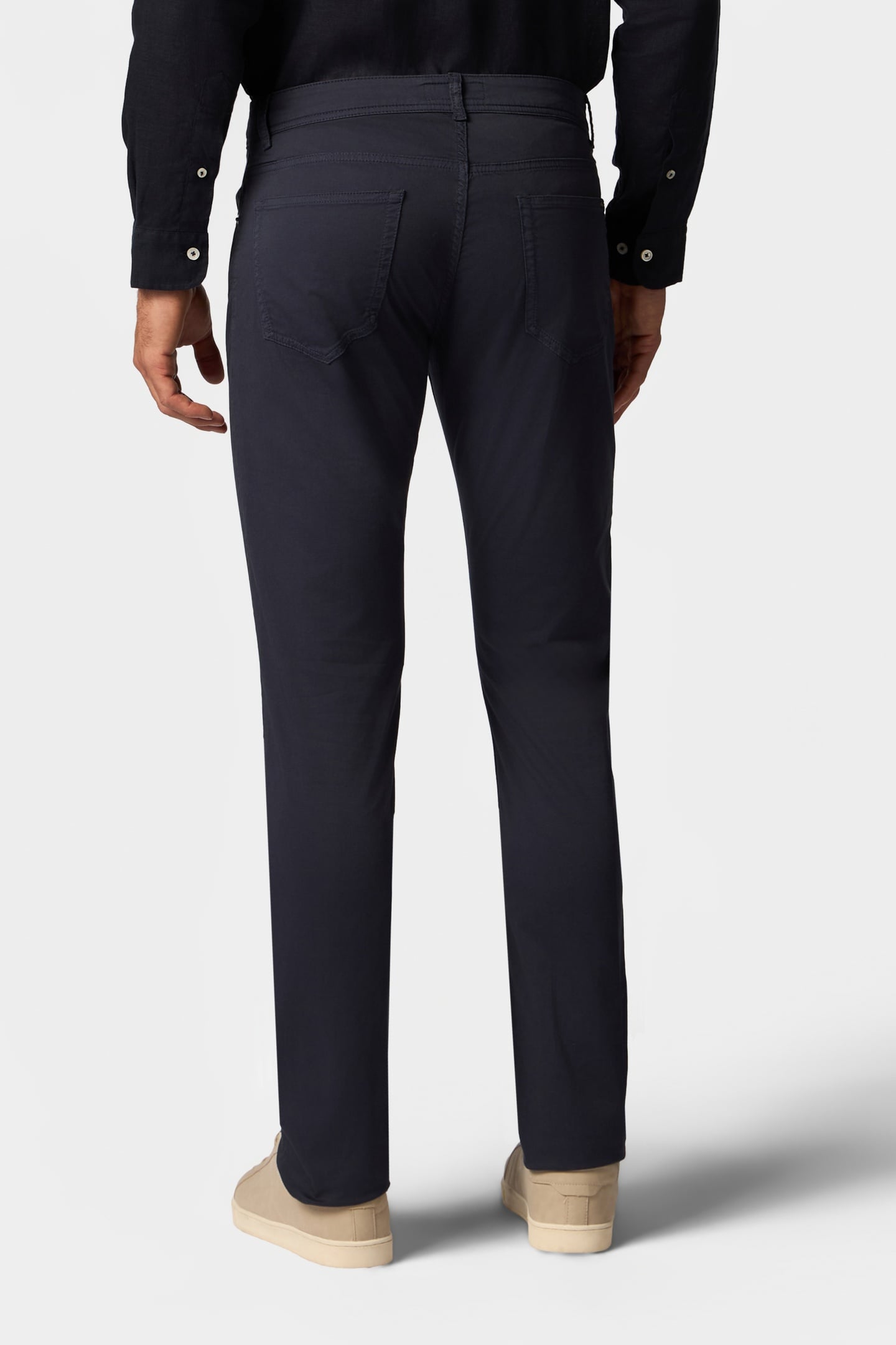 STRETCH COTTON 5-POCKET PANT NAVY 3