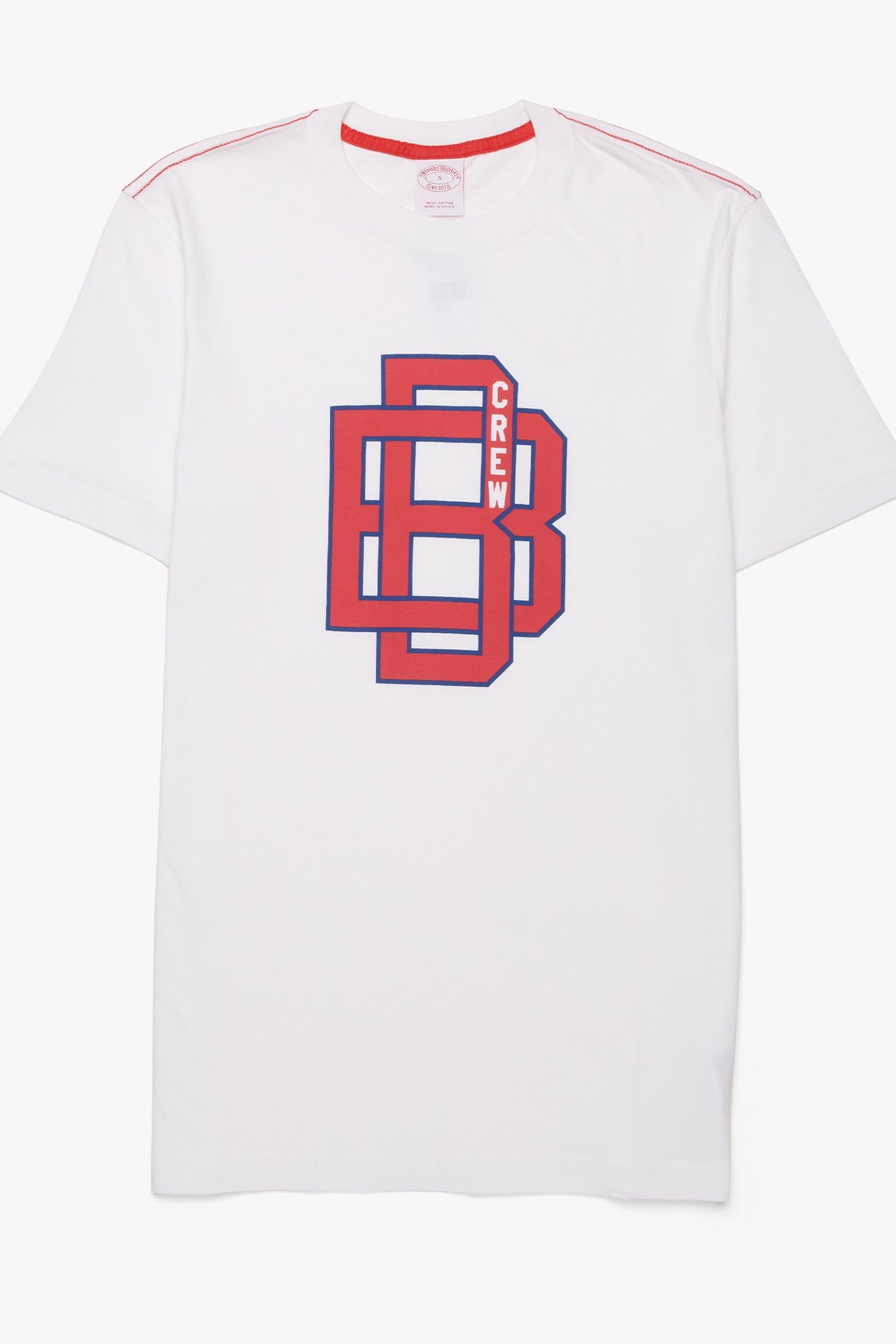 BROOKS BROTHERS GRAPHIC T-SHIRT OPEN WHITE 4