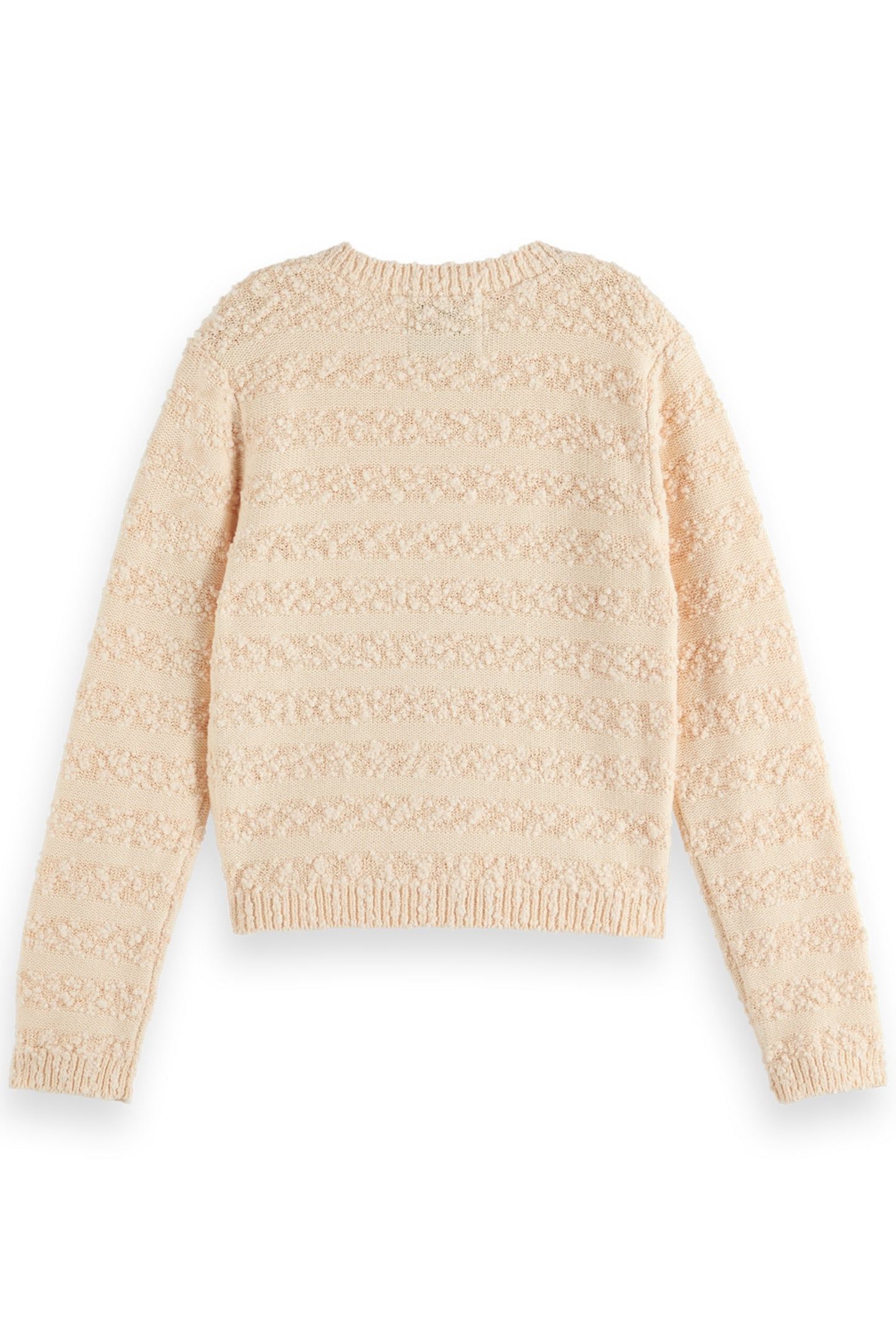GIRL BOUCLE CARDIGAN POWDERED PEACH 2