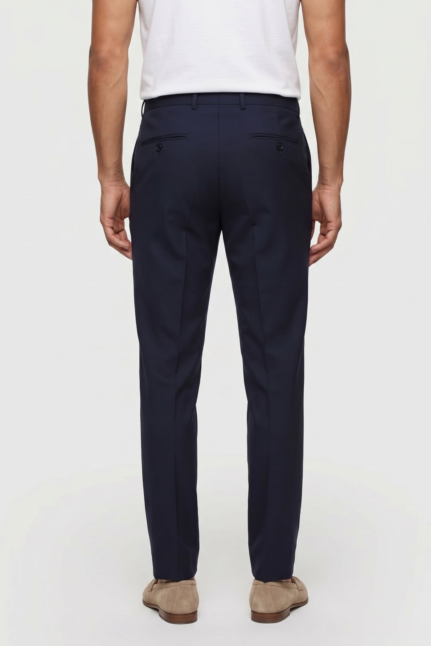 COTTON CLASSIC TROUSERS NAVY 3