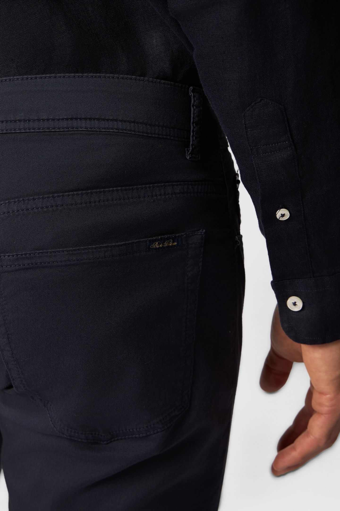 STRETCH COTTON 5-POCKET PANT NAVY 5