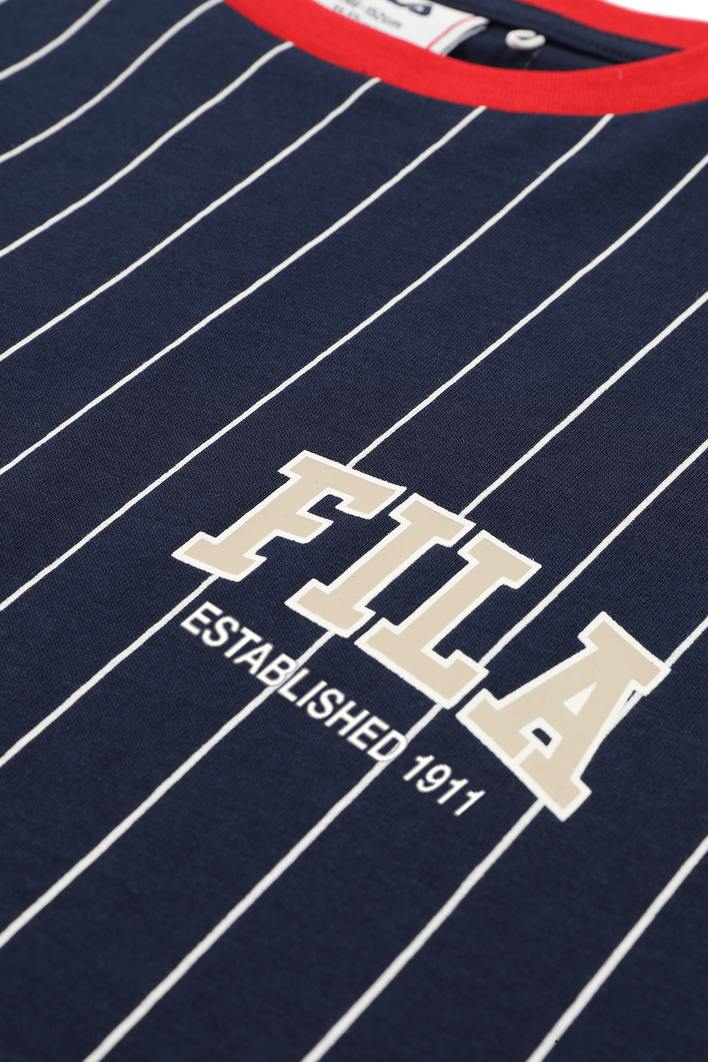 RIFREDI RELAXED GRAPHIC PINSTRIPED T-SHIRT BLACK IRIS / EGRE 3