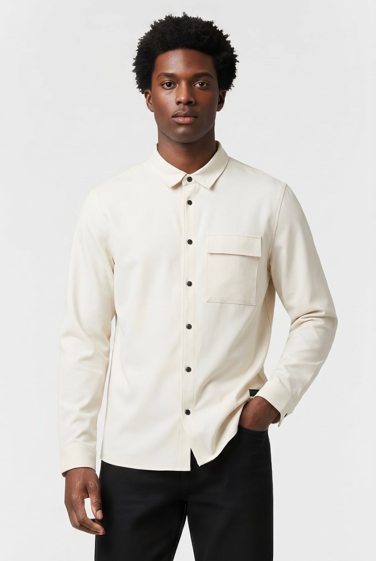 BLACK EAGLE POCKET SHIRT BLEACHED SAND 1