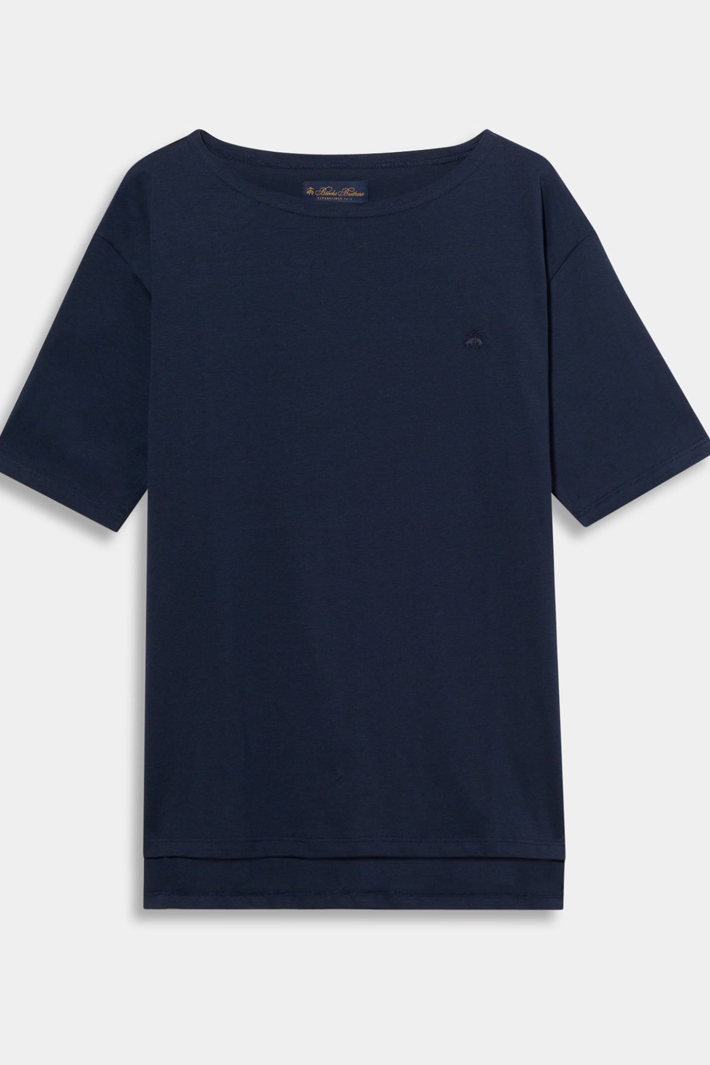 LOGOED T-SHIRT COTTON NAVY 3