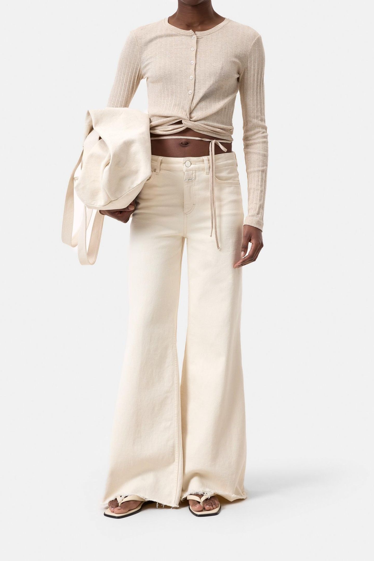 WRAP LONGSLEEVE SOFT BEIGE 2