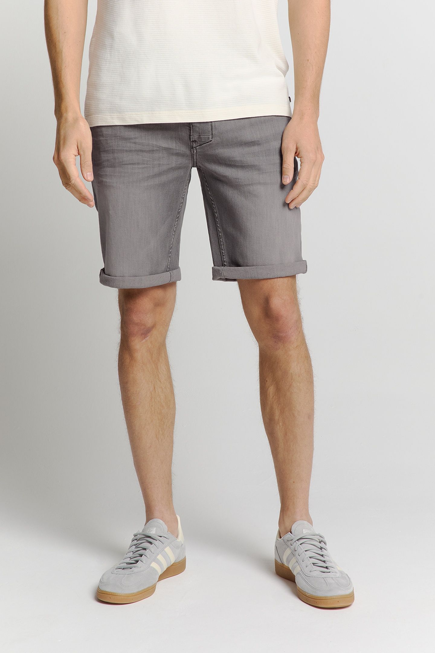SHORT DENIM STRETCH GREY DENIM 2