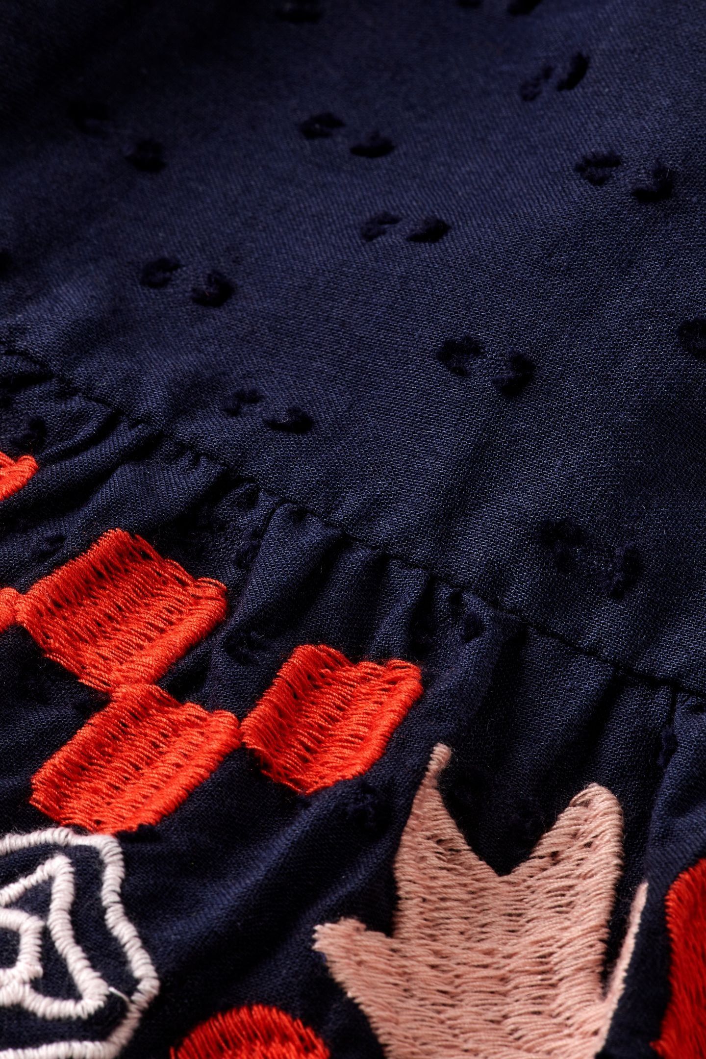 GIRL CLIP JACQUARD EMBROIDERED SKIRT SKY CAPTAIN 3