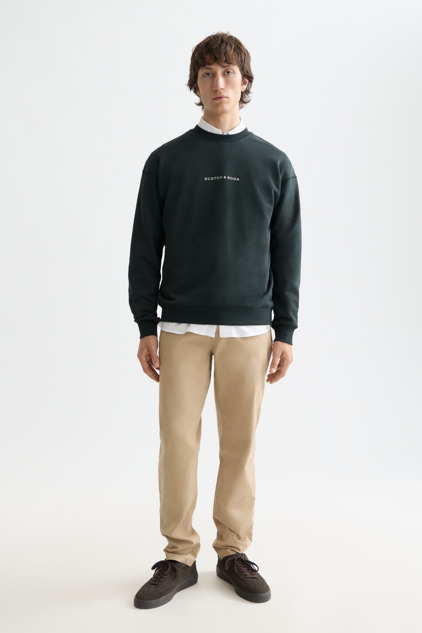 CORE - LOGO FRONT CHEST SWEATSHIRT GRACHTEN GREEN 1