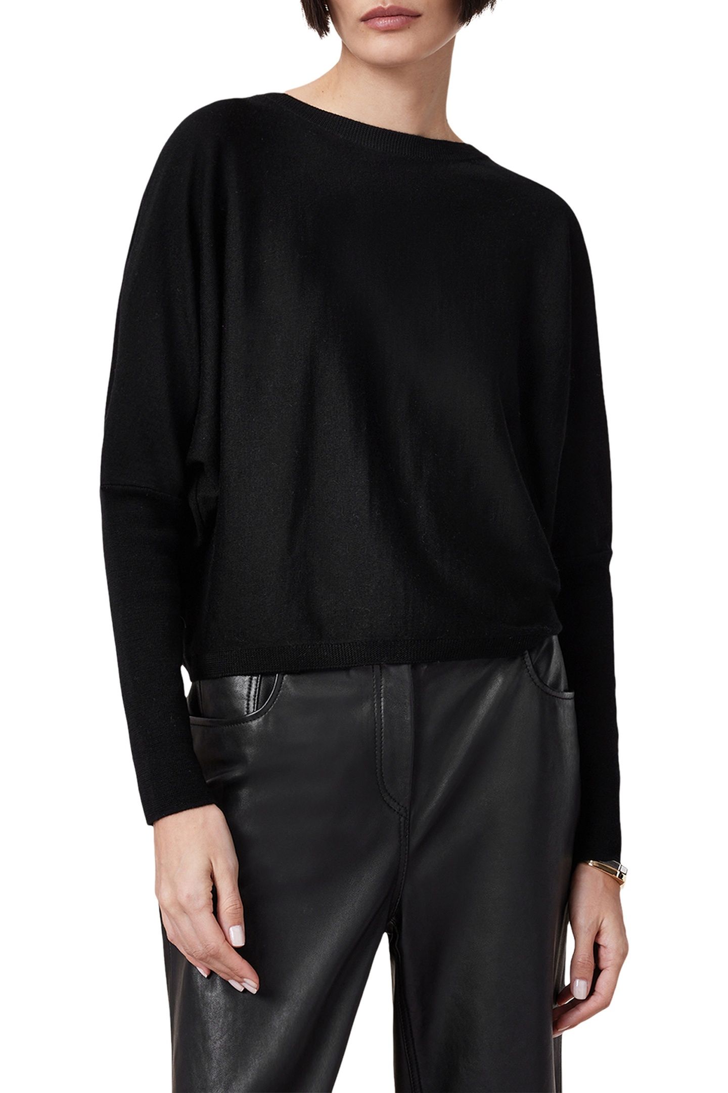 JULIEANA WRAP JUMPER BLACK 1