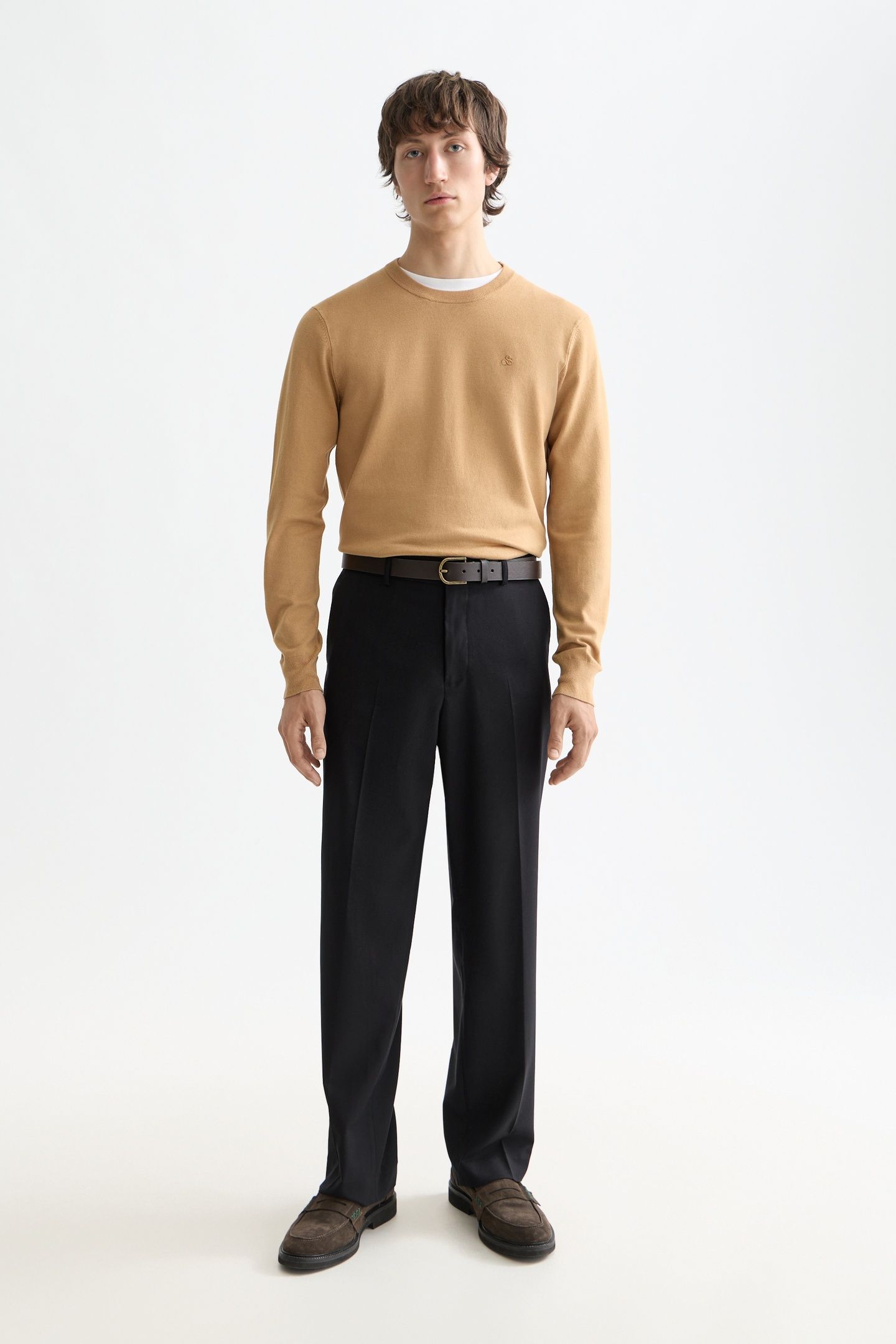 CORE RELAXED STRAIGHT FIT COOL-WOOL BLEND CHINO BLACK 3
