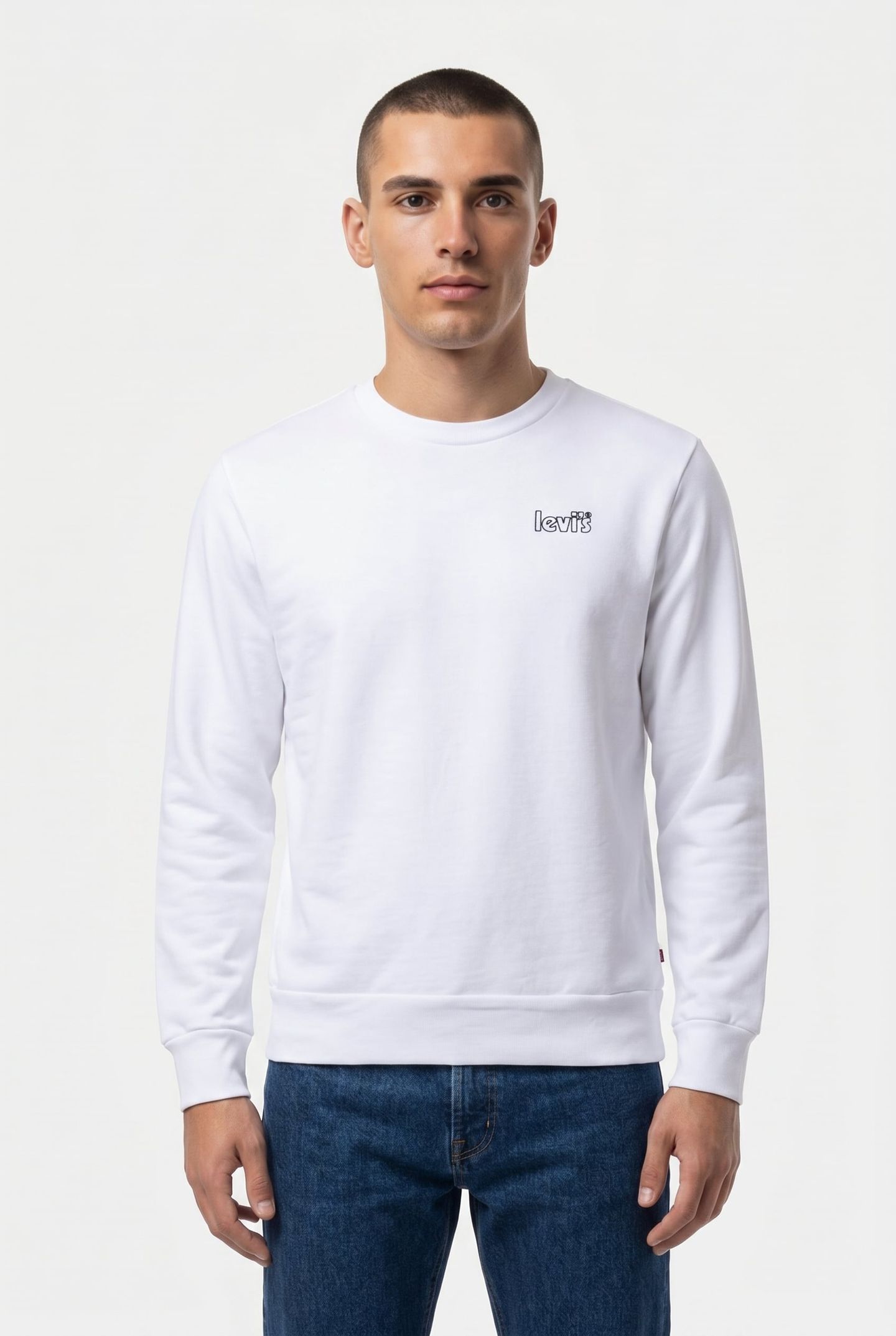 GRAPHIC SWEATSHIRT POSTER OUTLINE WHITE 1