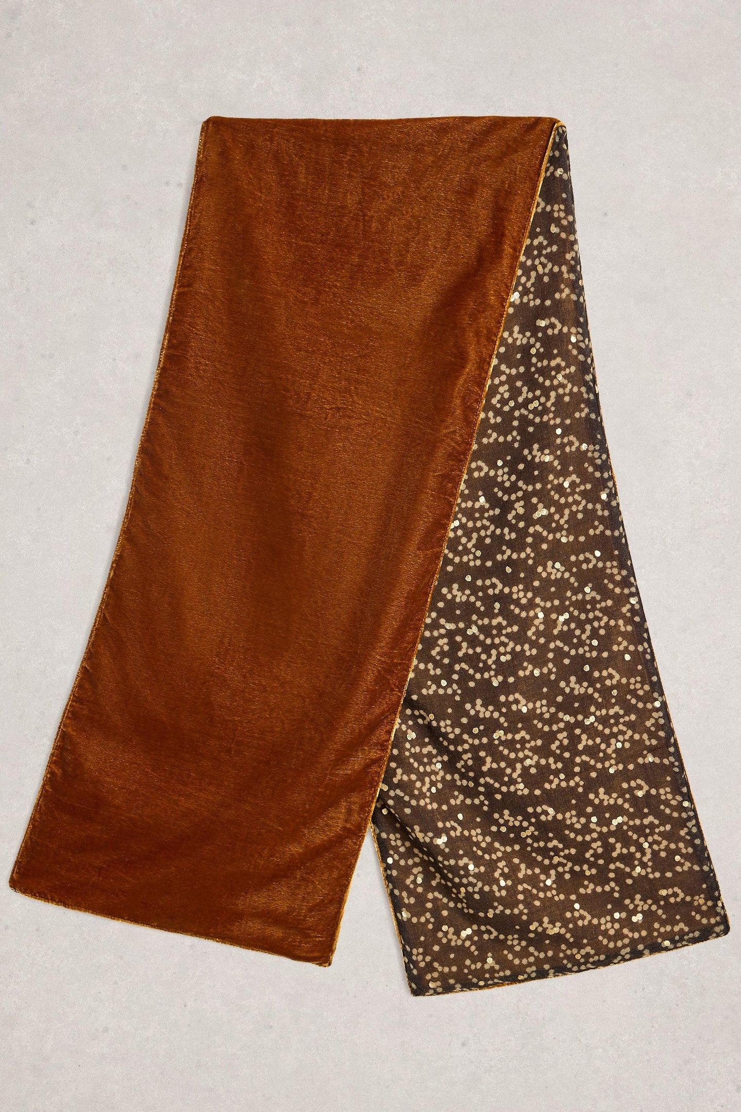 VELVET PRINTED SCARF CHARTREUSE PRINT 2