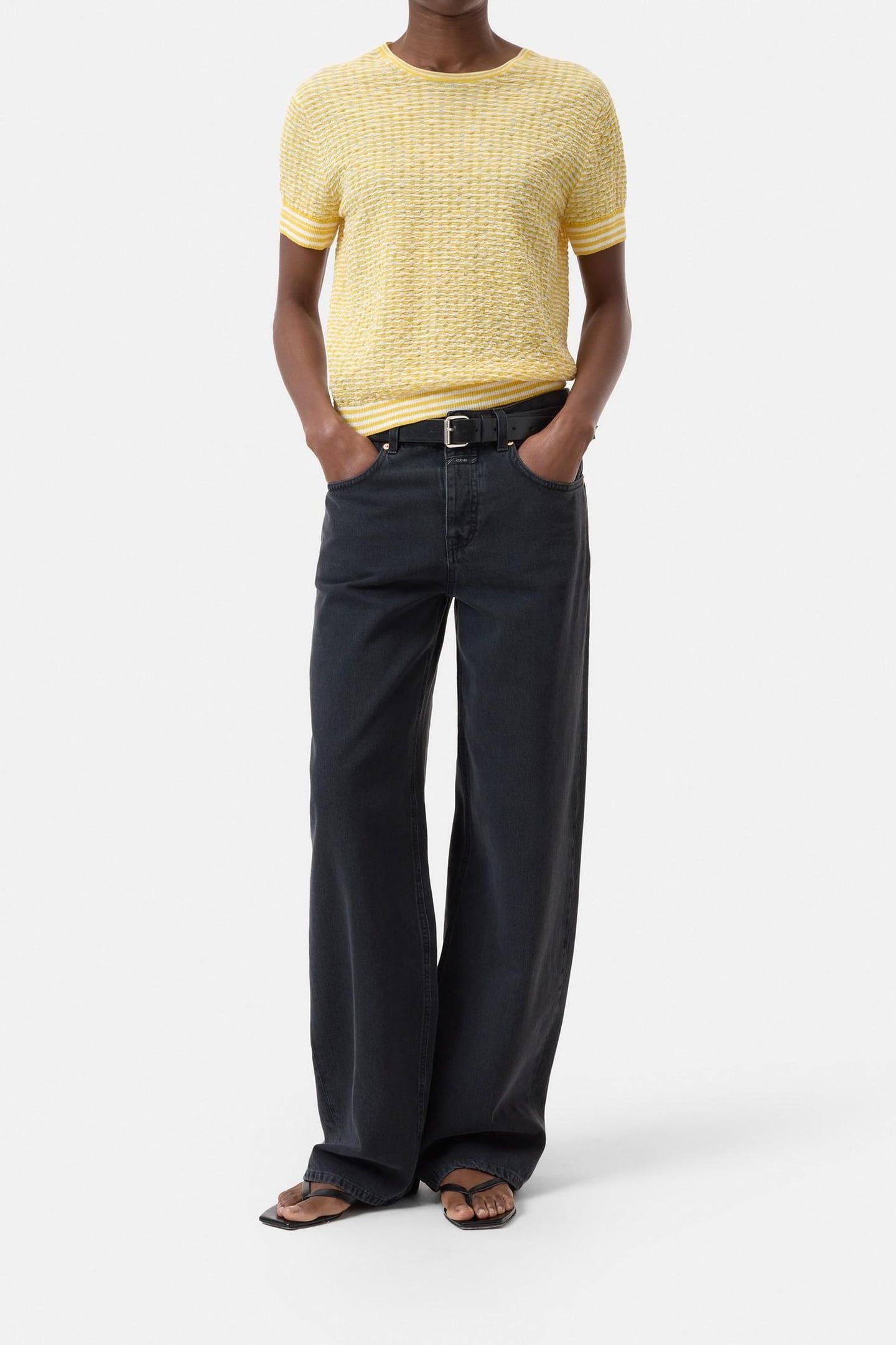 CREW NECK SHORT SLEEVE MANGO YELLOW 2