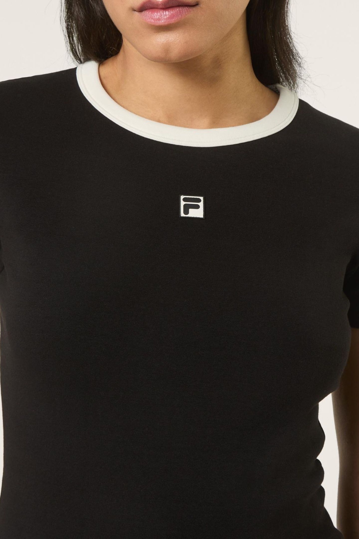 MONTEBENI SLIM LOGO RIB T-SHIRT BLACK 6