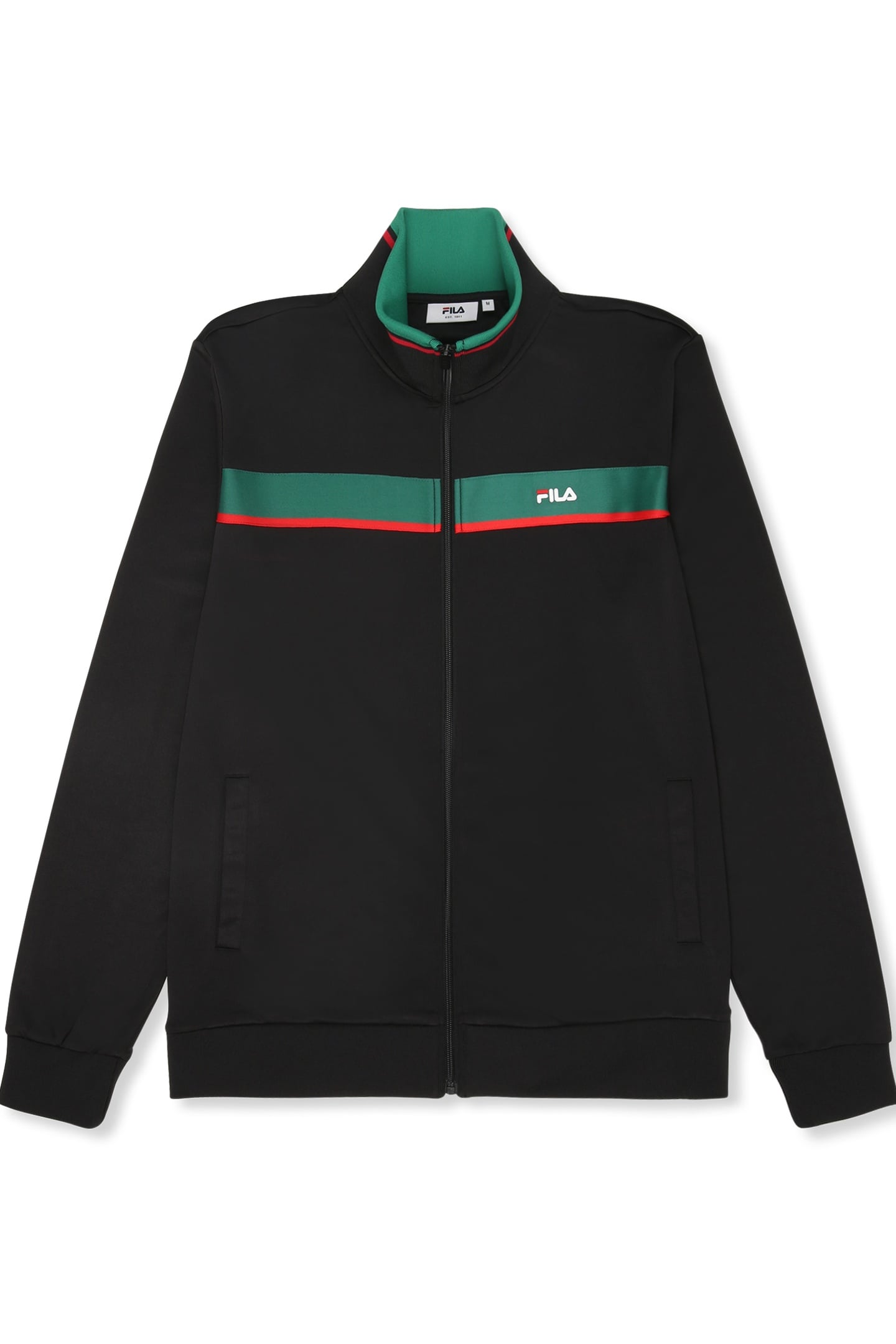 SAGANO REGULAR TAPED TRACK JACKET BLACK 4