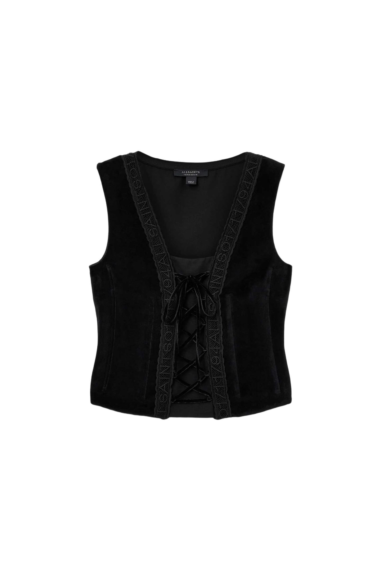 SELIN VELVET VEST BLACK 6