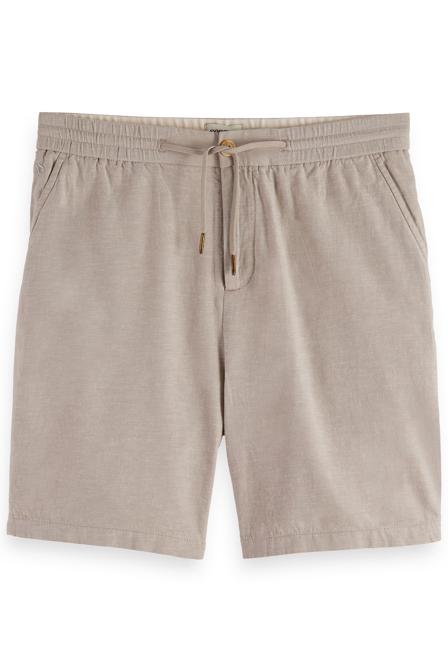 SEASONAL CORE - FAVE COTTON/LINEN TWILL BERMUDA HIGHWAY GREY 4
