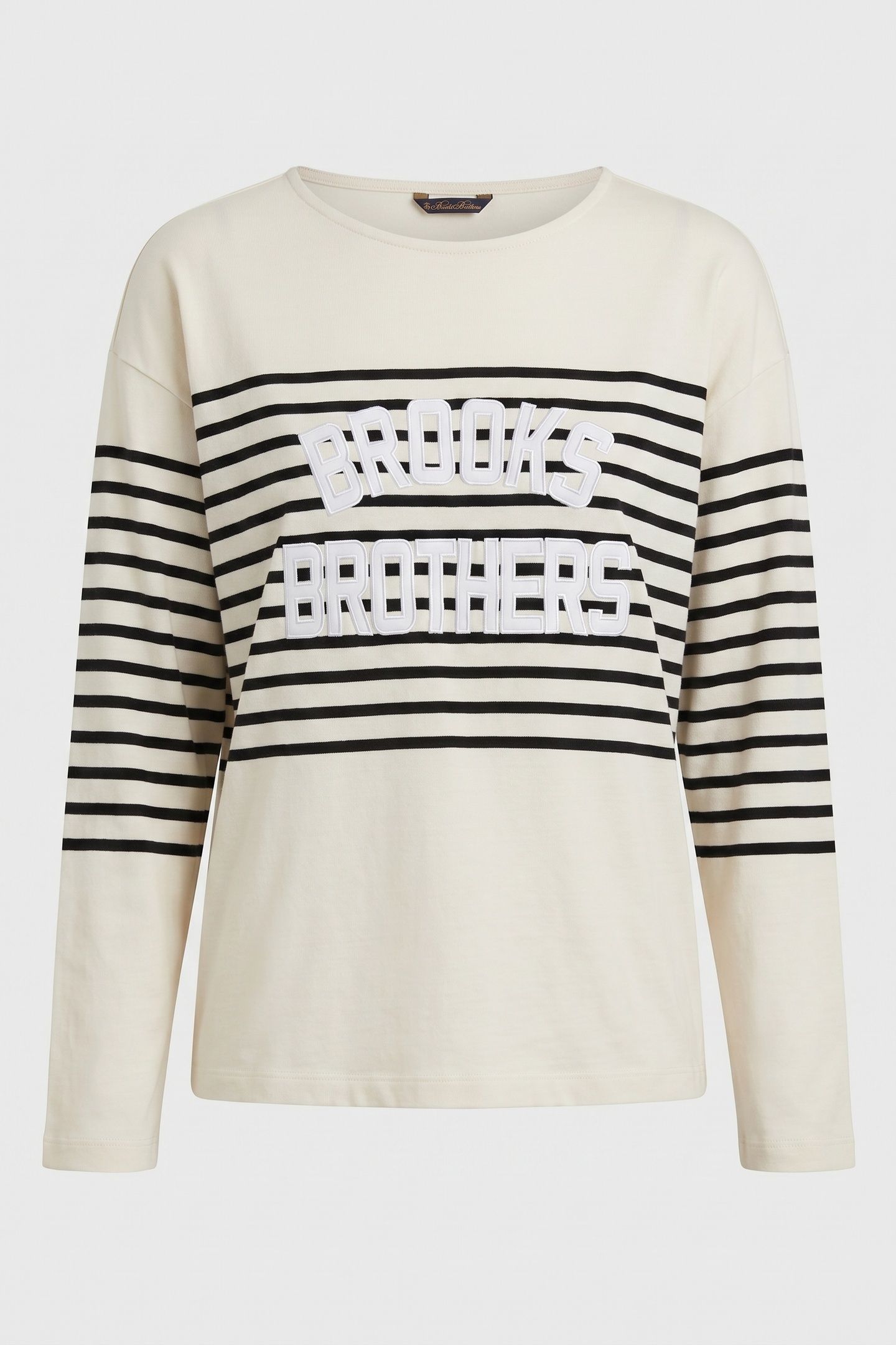 STRIPED COTTON SWEATSHIRT WHITE 5