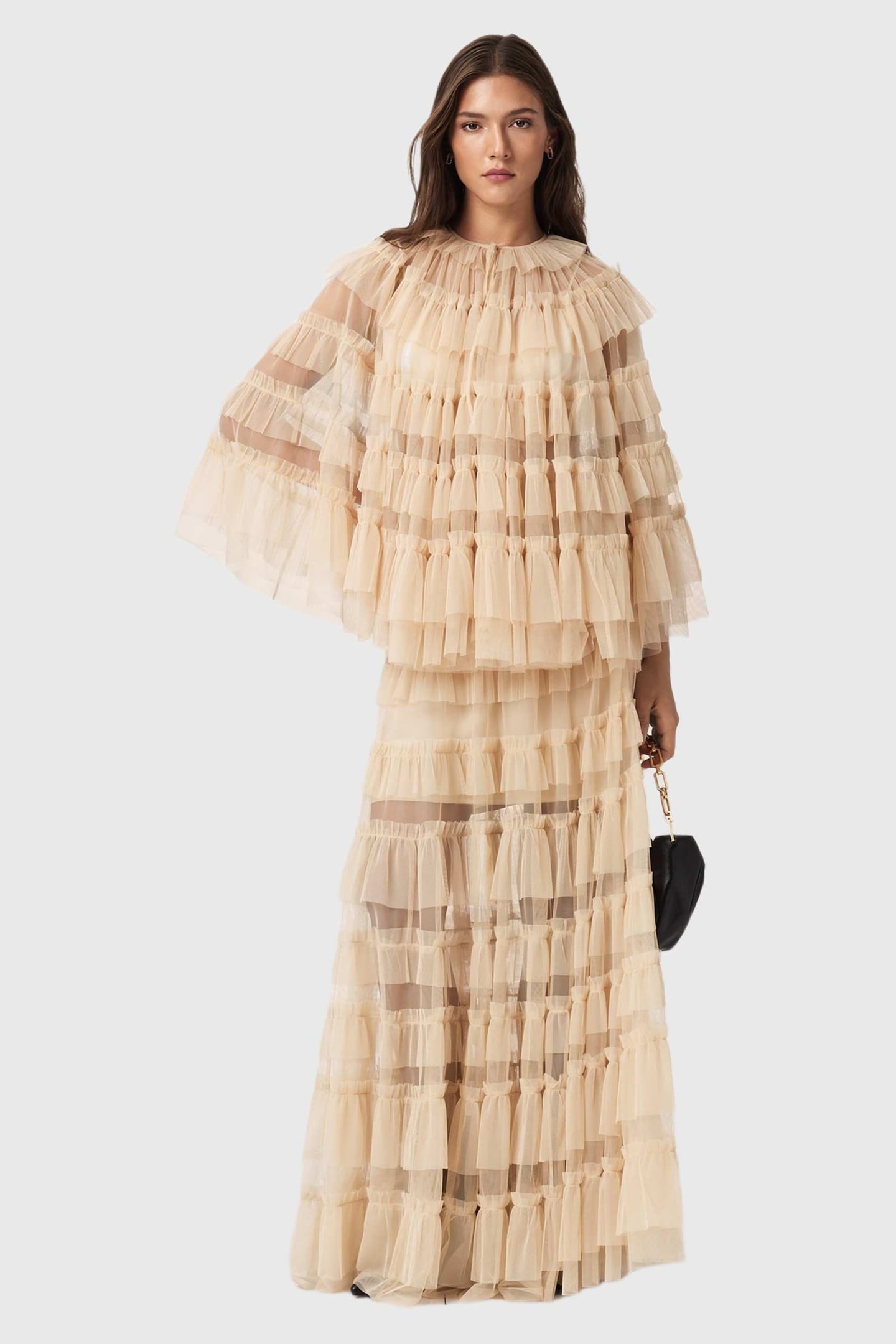 AUDE RUFFLE CAPE BLUSH PINK 2
