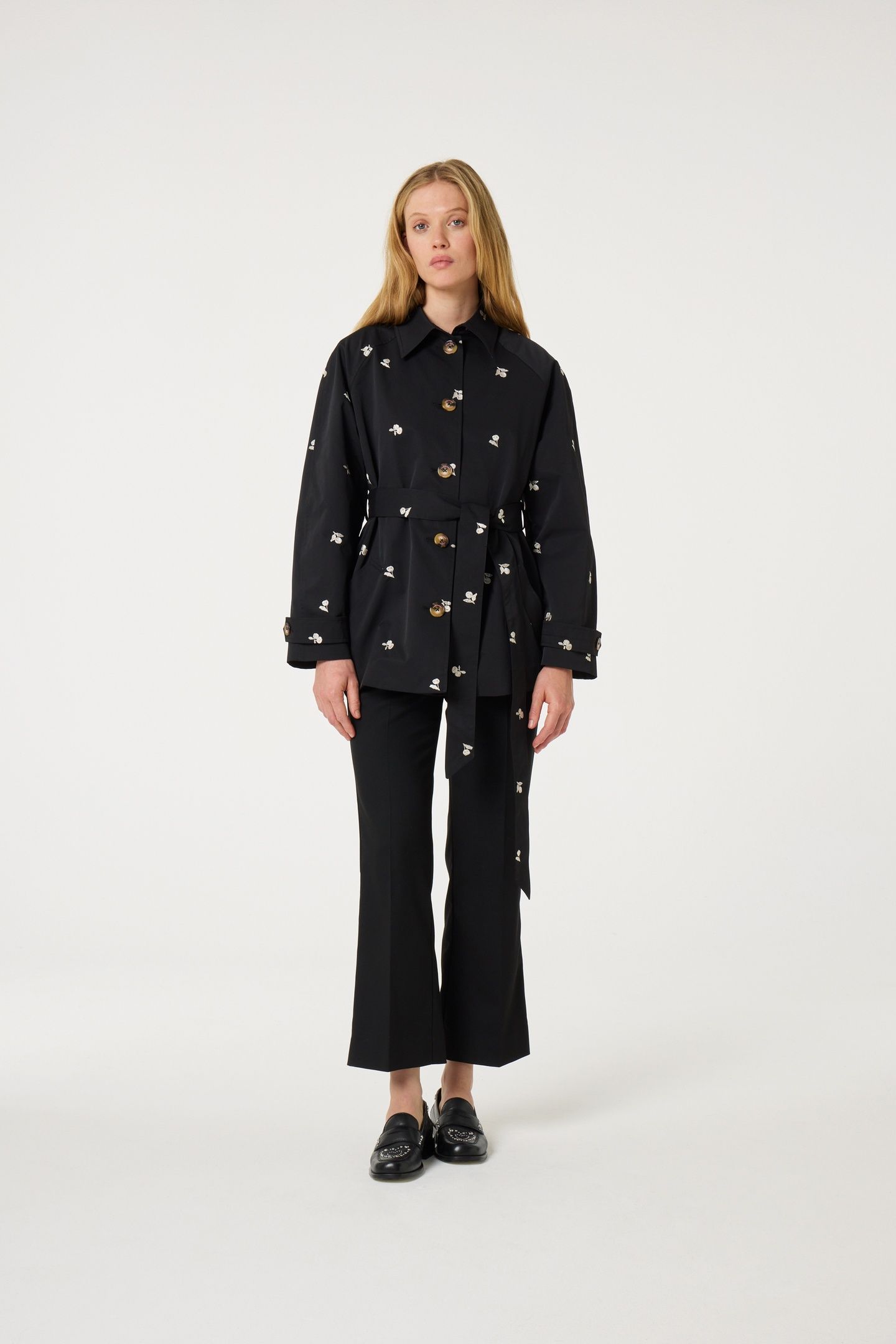 TROY TRENCHCOAT SHORT BLACK 2