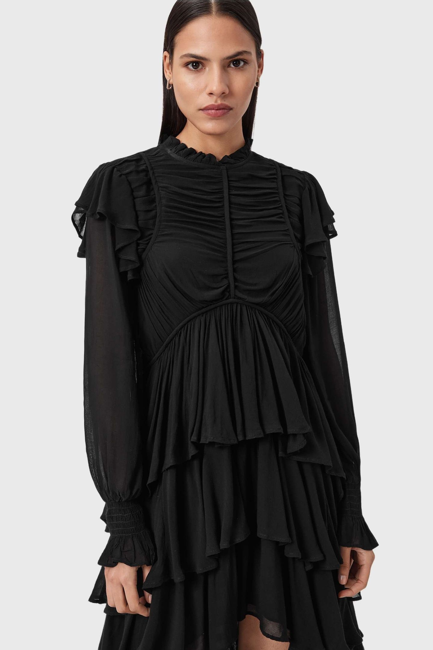 LEILA LS DRESS BLACK 3