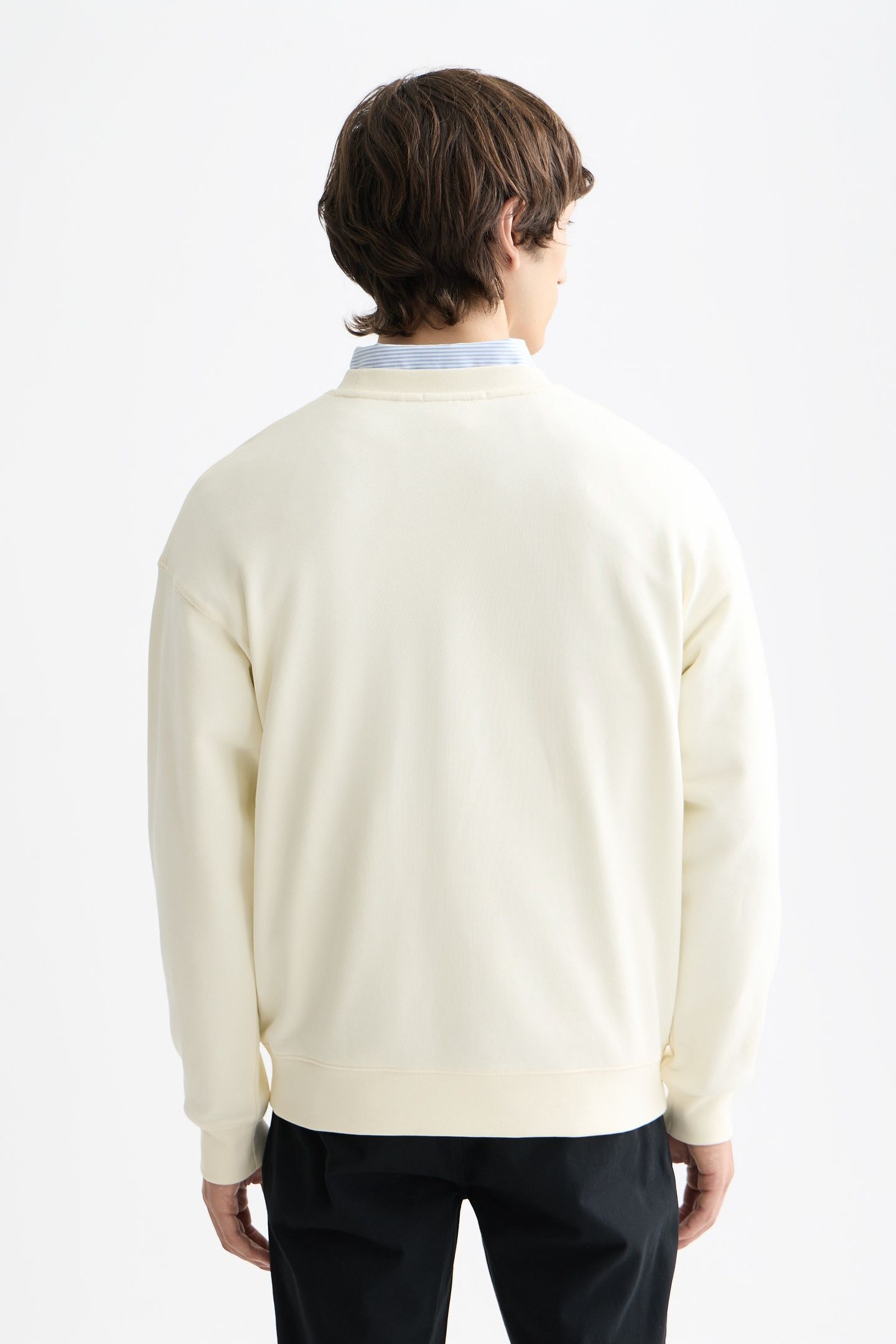 CORE - LOGO FRONT CHEST SWEATSHIRT OFF WHITE 3