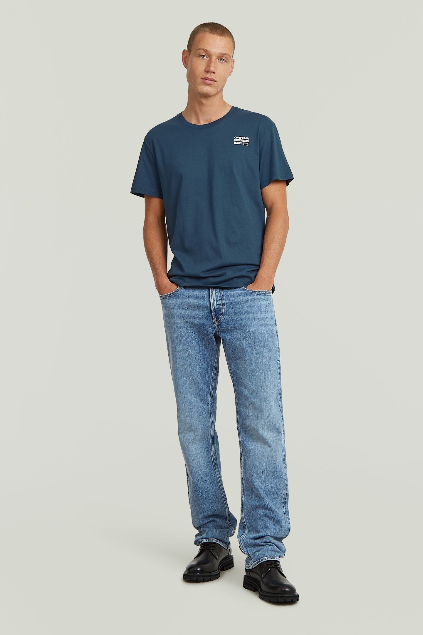 CHEST LOGO R T MEDIUM BLUE 4