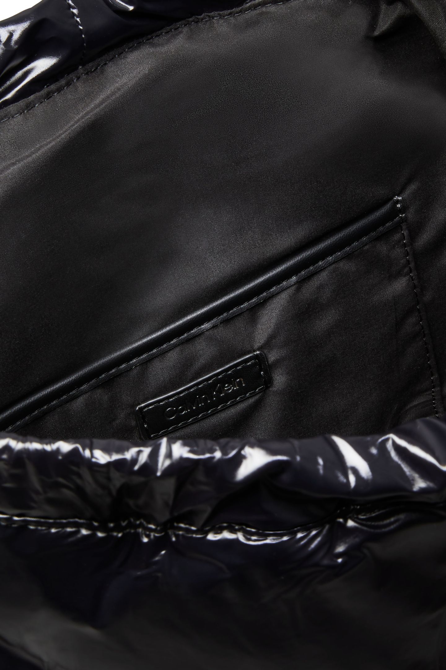 POCKET NYLON FLAP BACKPACK BLACK 4