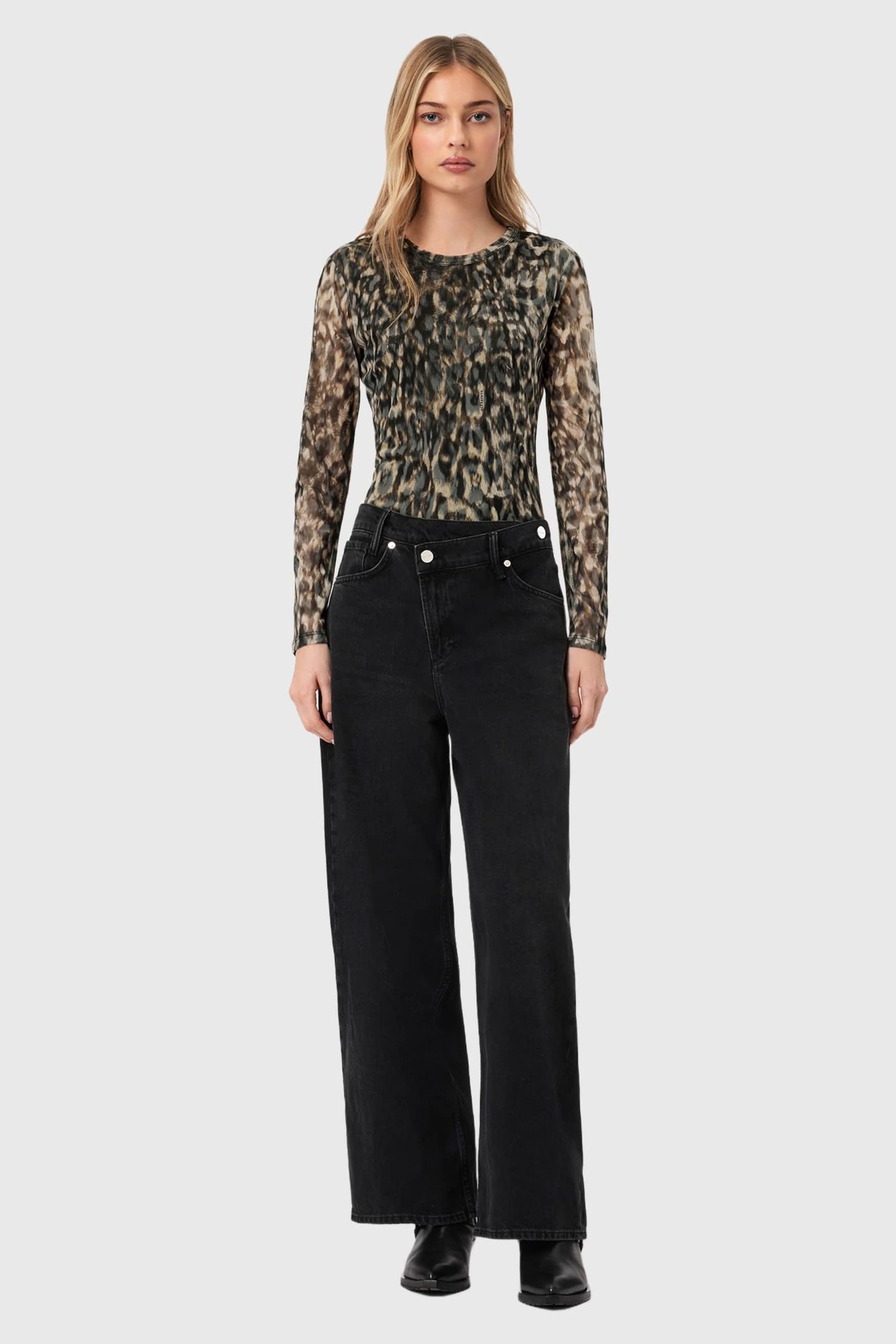 ELLIE MESH LS TEE LEPPO BROWN 2