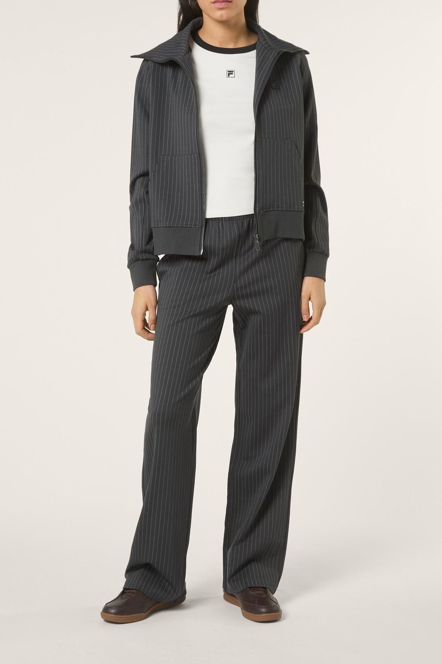 BELLARIVA WIDE PINSTRIPED PANTS PHANTOM 2