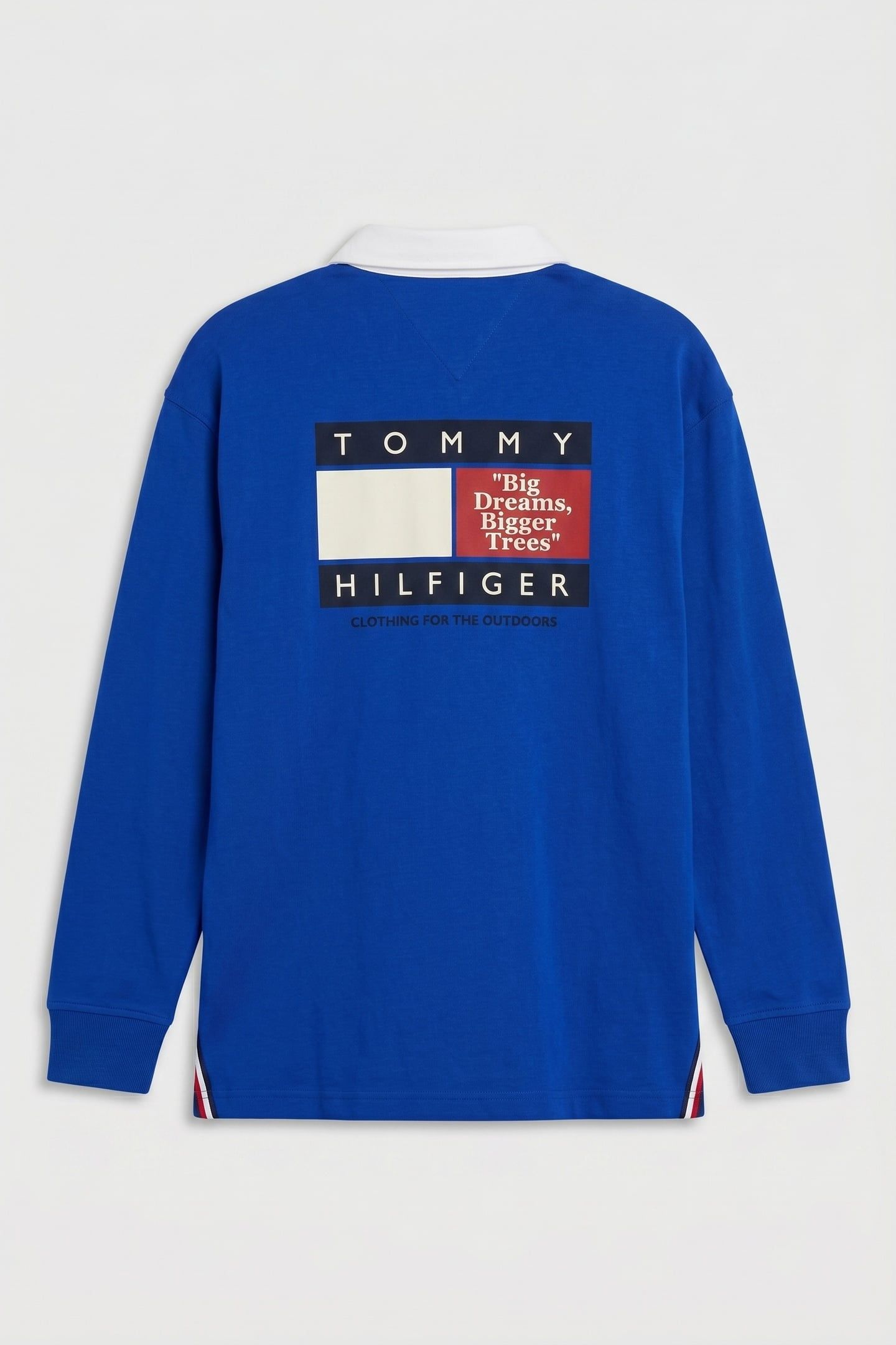 BOYS MULTI PRINT POLO LS MAJESTY BLUE 3