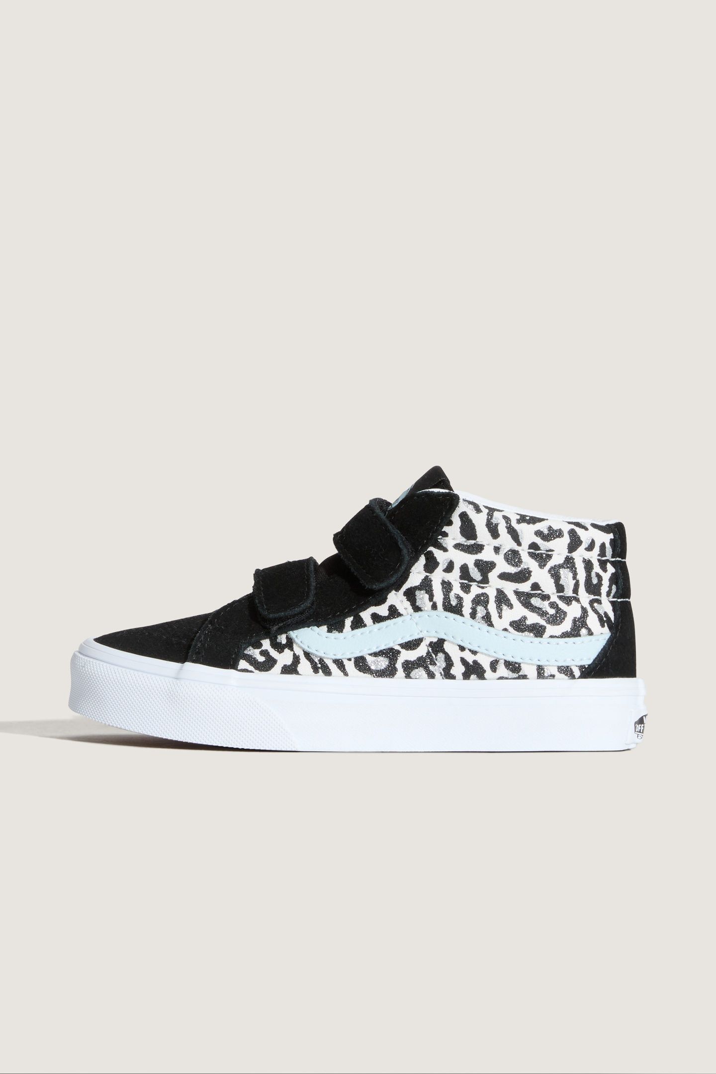 YOUTH UNISEX SK8-MID REISSUE V LEOPARD GLITTER PASTEL BLUE 2