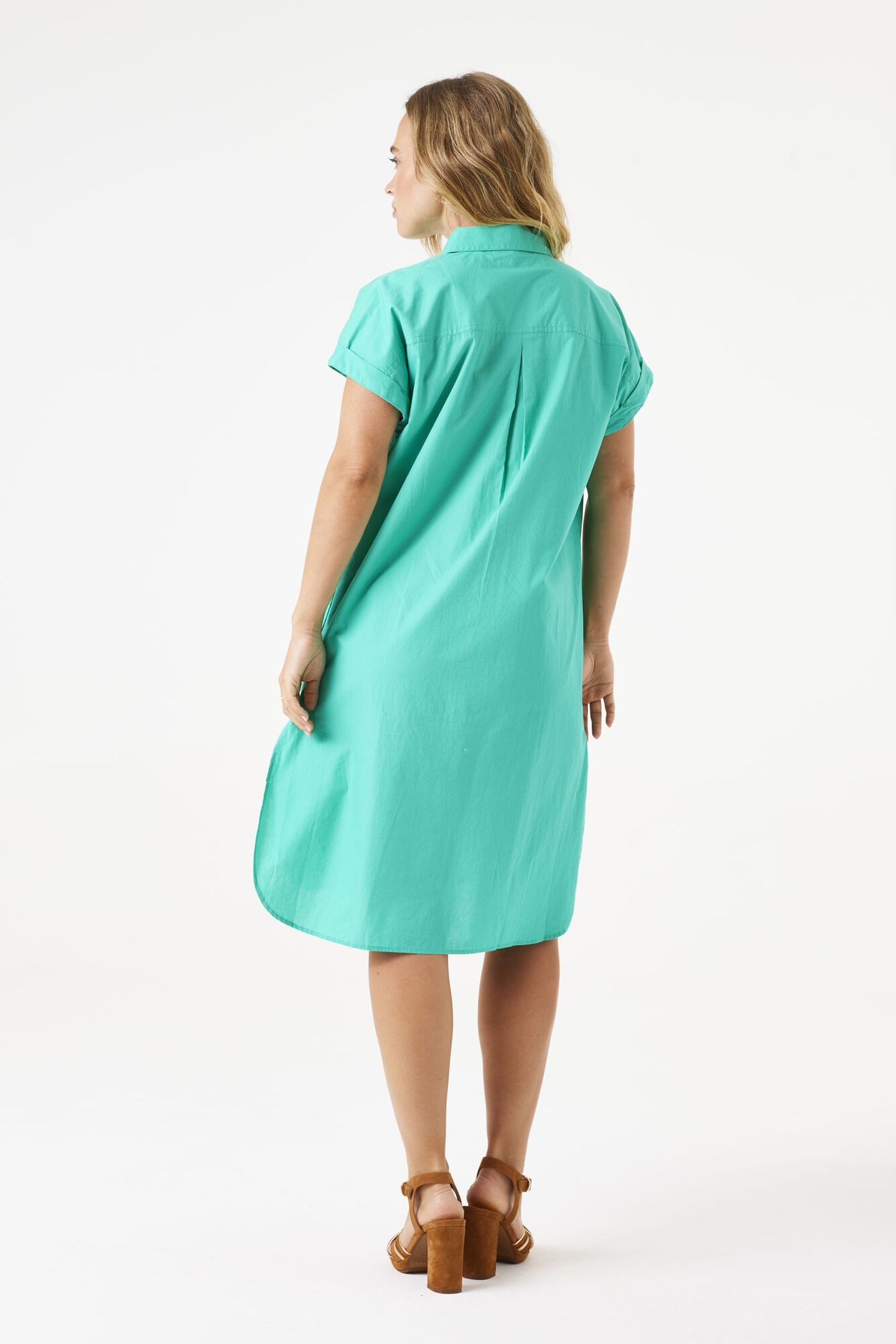 LADIES DRESS VIVID GREEN 3