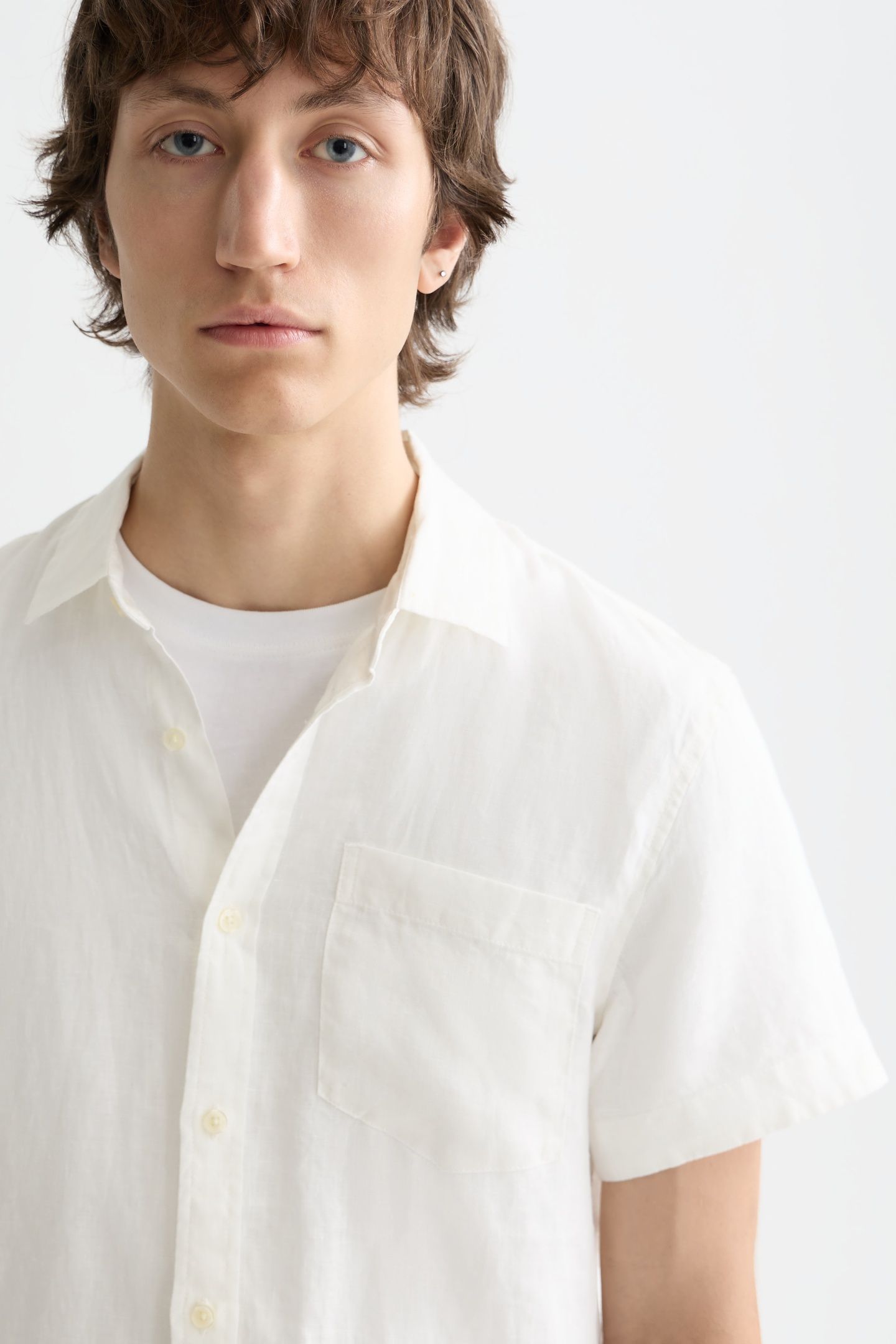 CORE LINEN SHIRT OFF WHITE 4